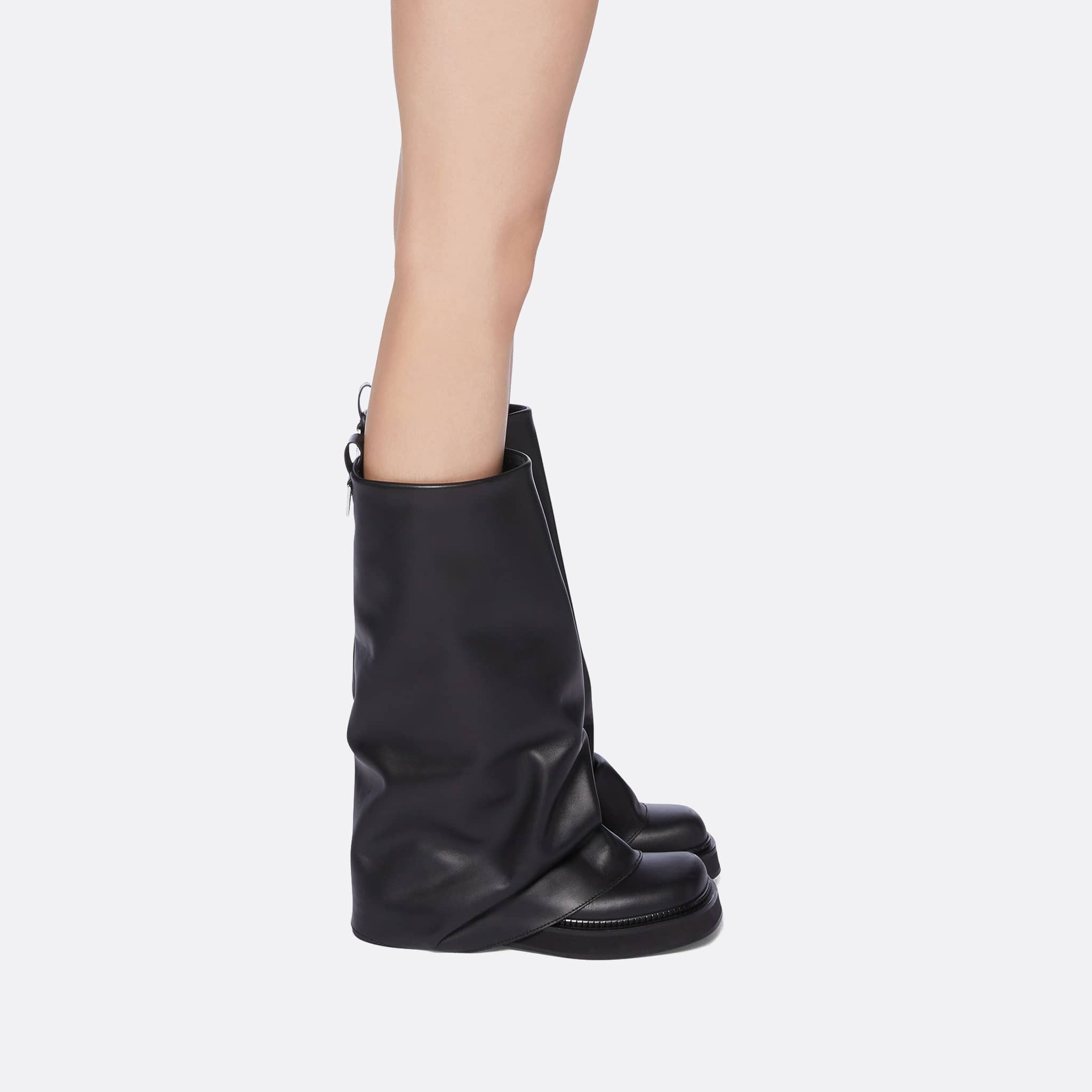 Black Robin combat boot from The Attico