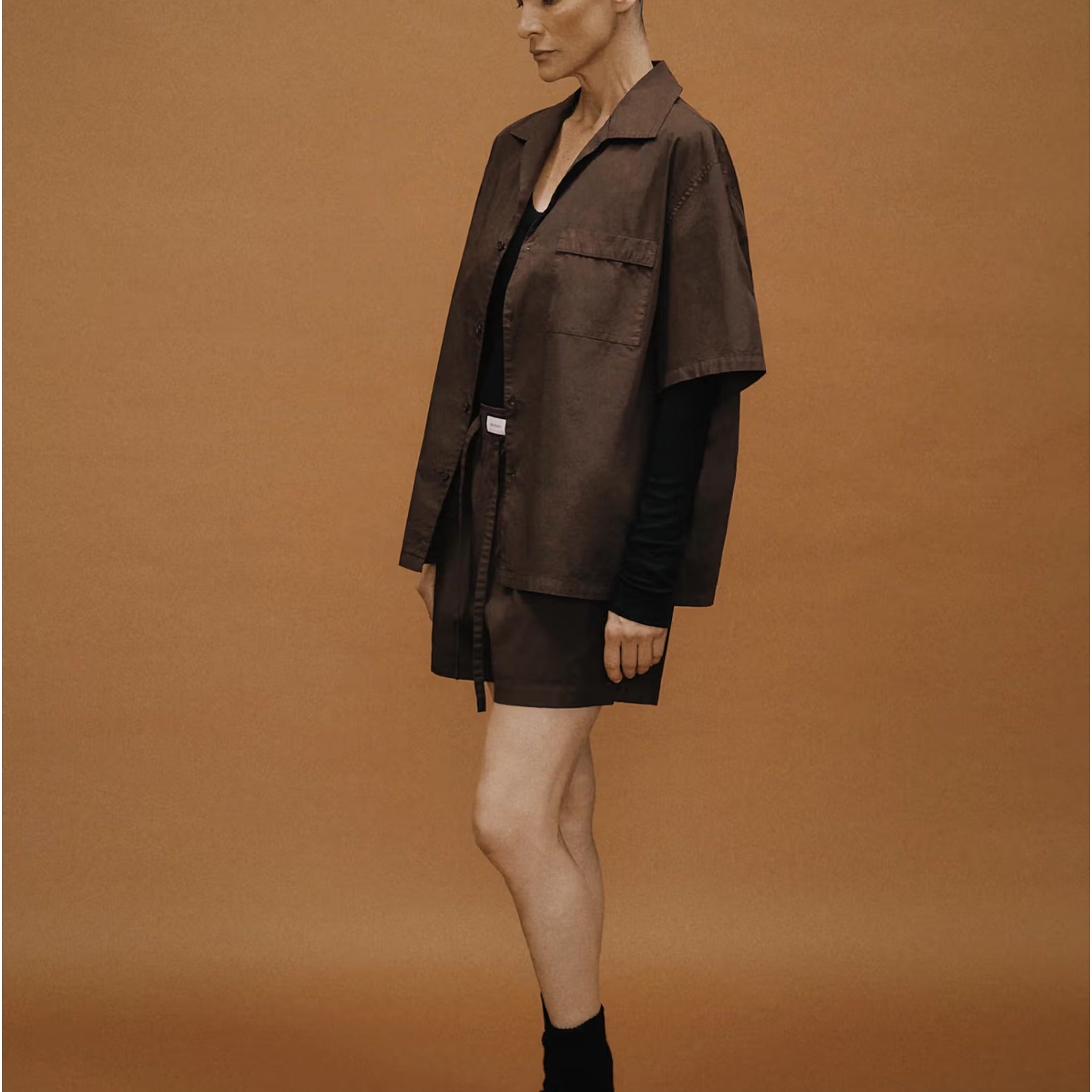 Pajama Shorts from Entire Studios in Brown