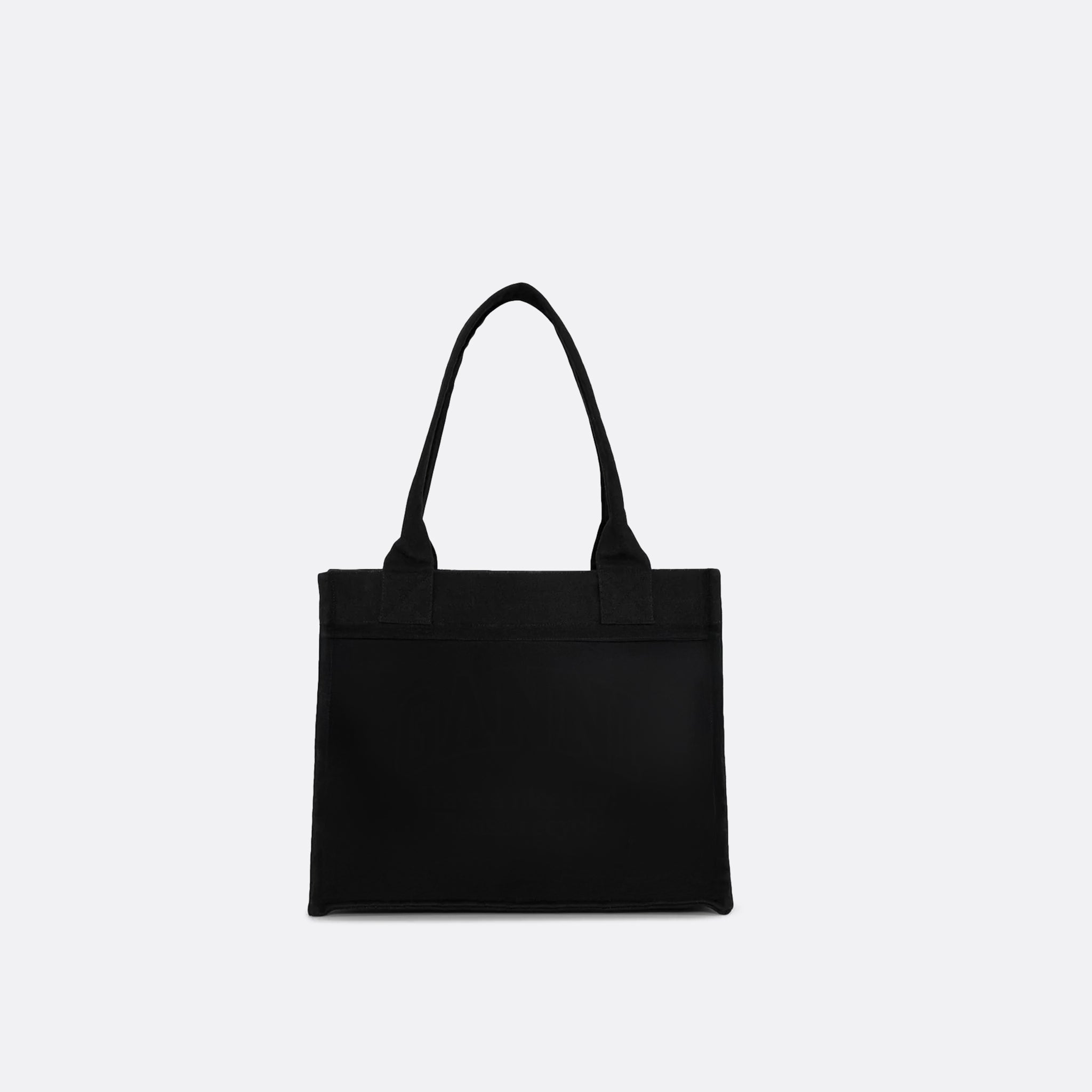 GANNI Large Easy Shopper Tote in Phantom Black