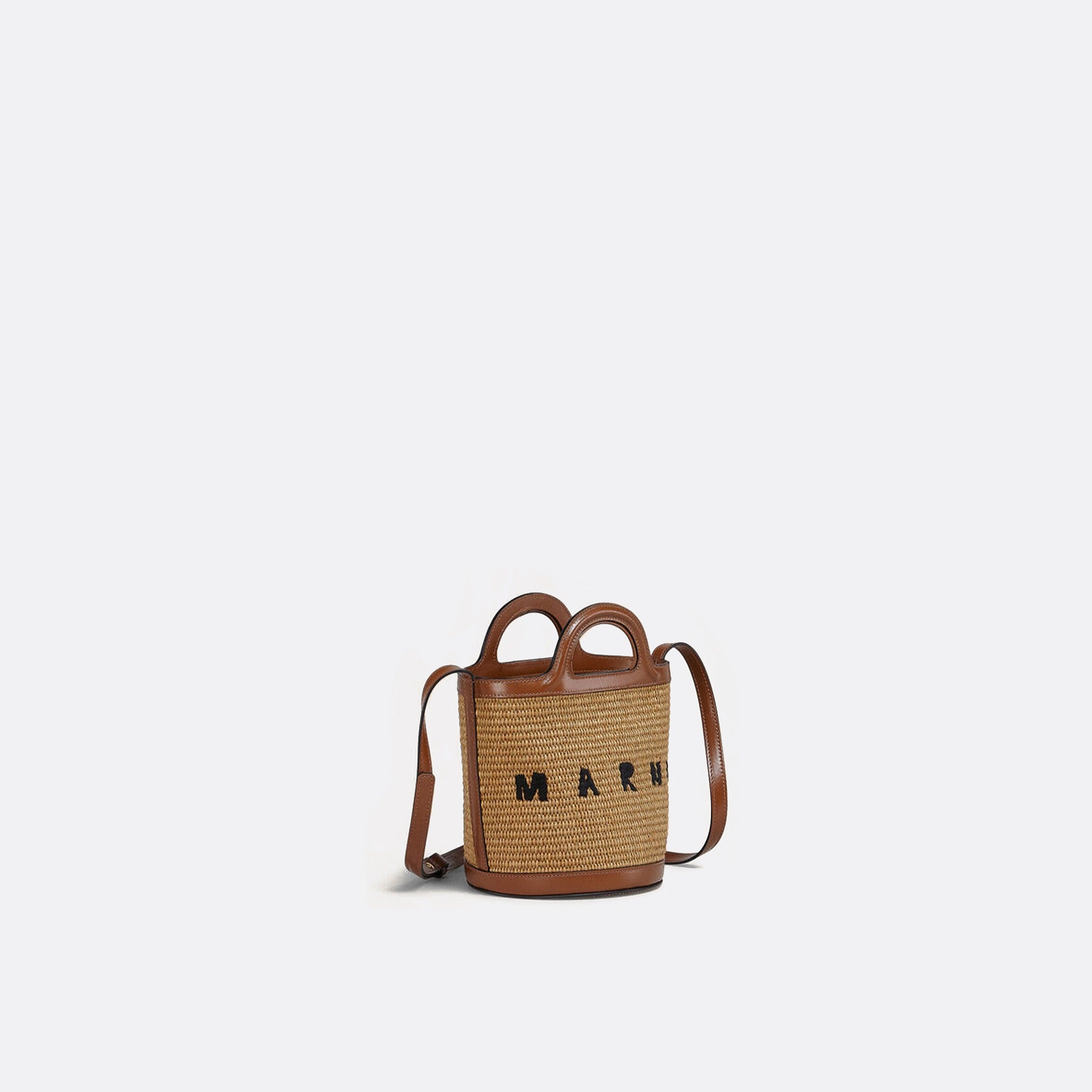 The Tropicalia Small Bucket Bag from Marni in Brown