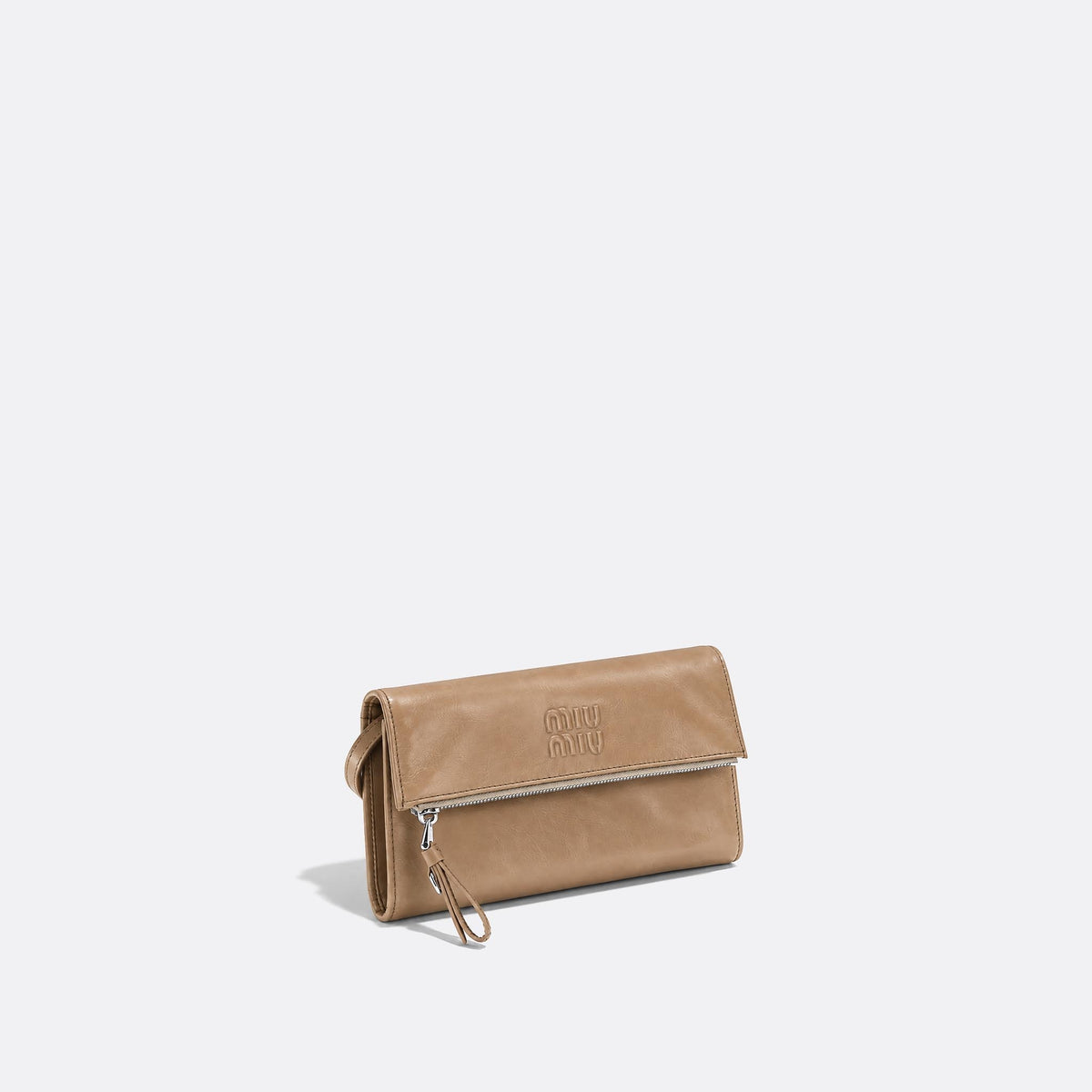 Logo-Embossed Leather Crossbody Bag from Miu Miu