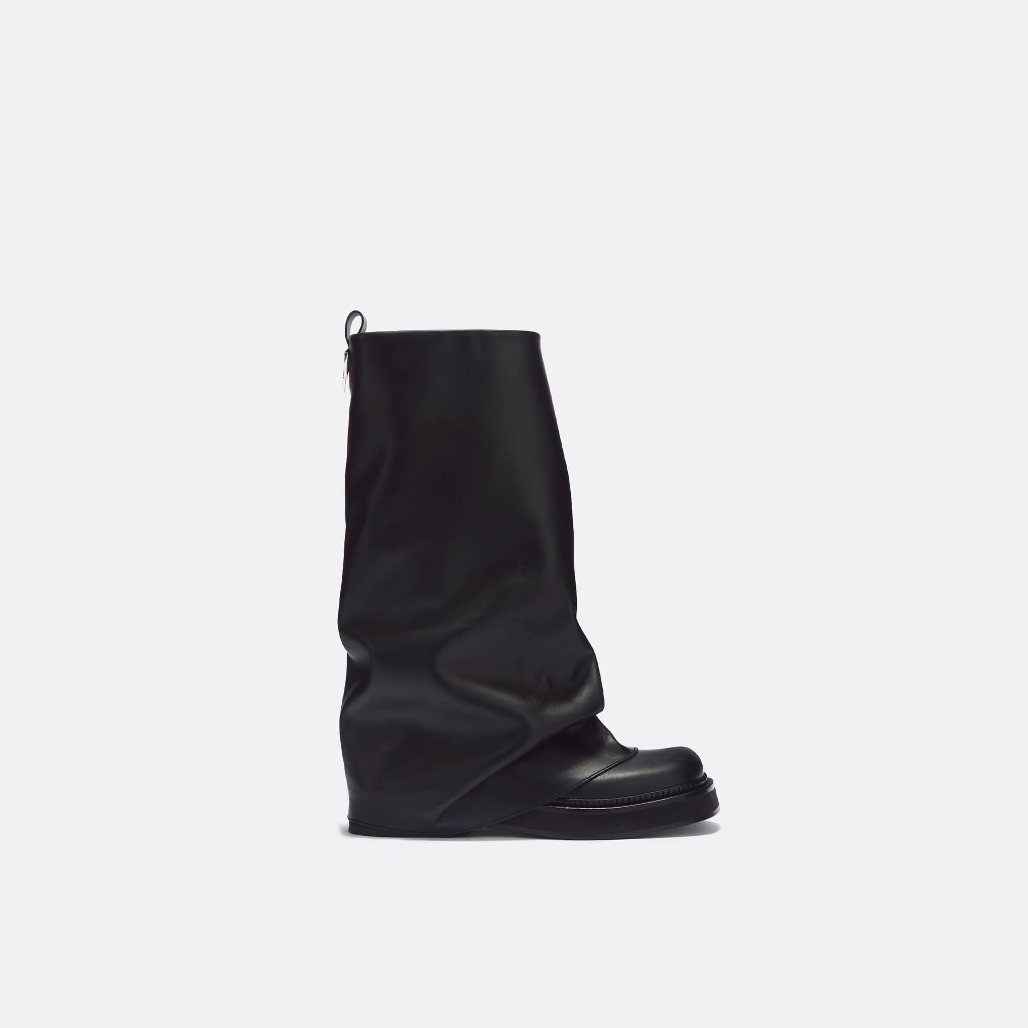 Black Robin combat boot from The Attico