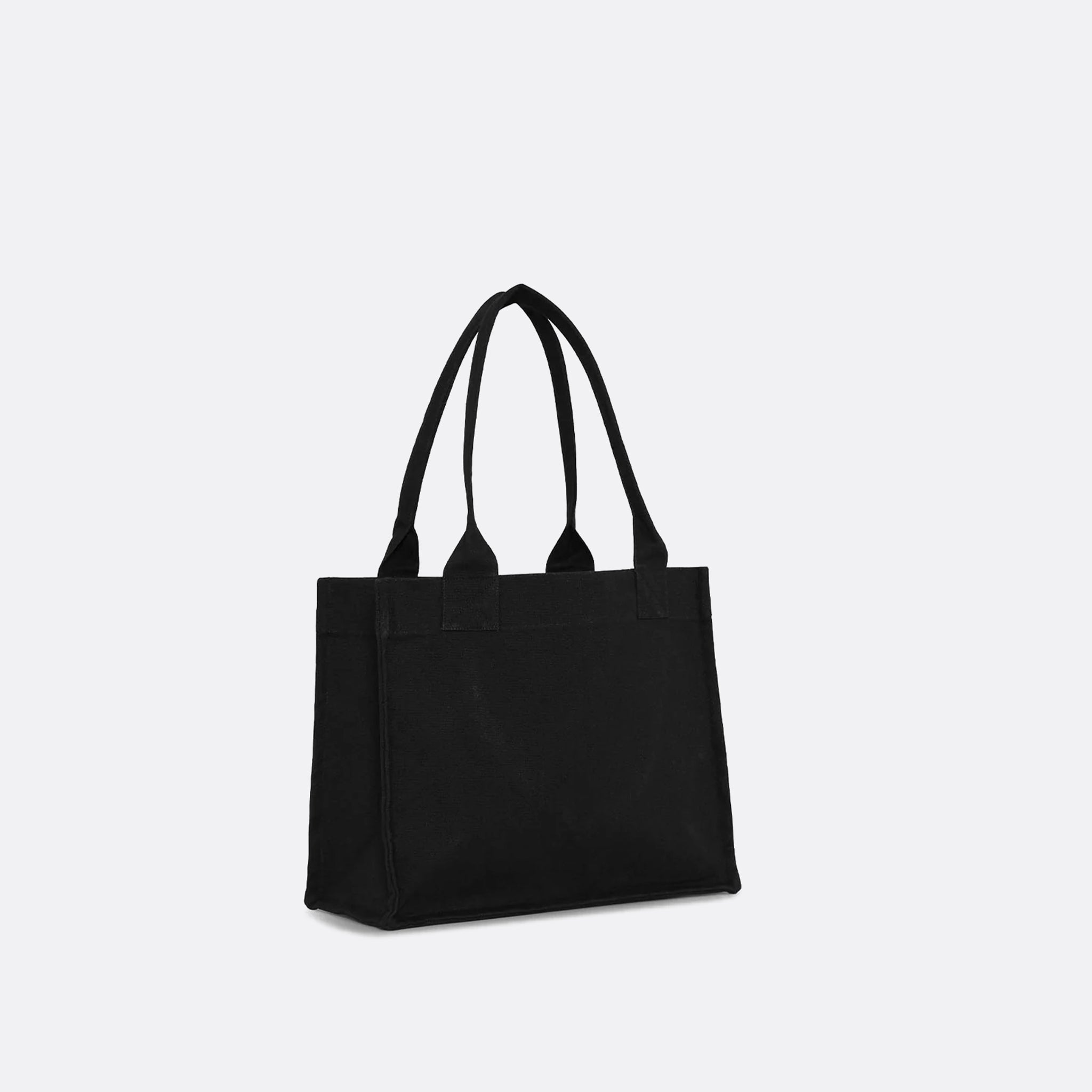 GANNI Large Easy Shopper Tote in Phantom Black