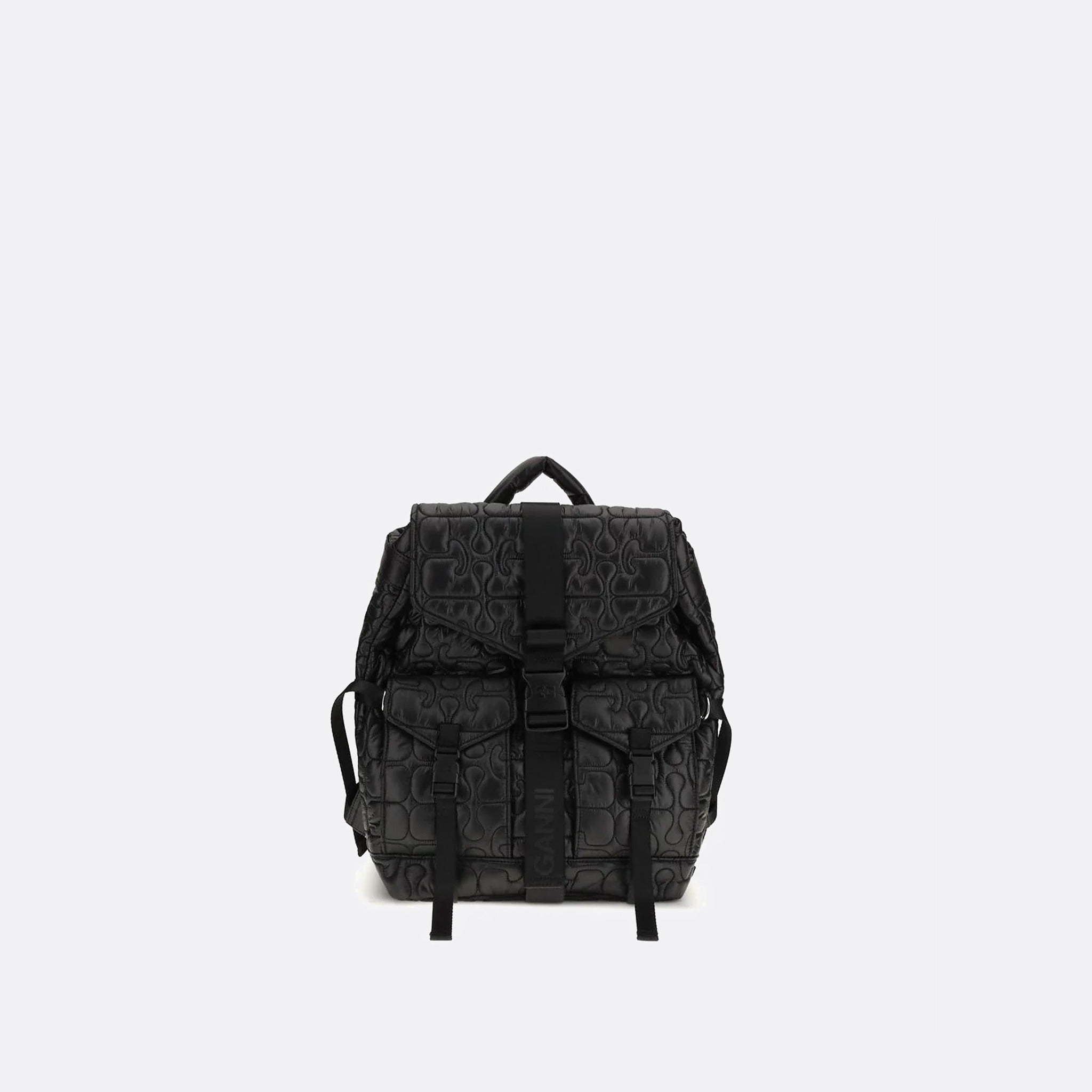 Quilted Backpack from GANNI in Black