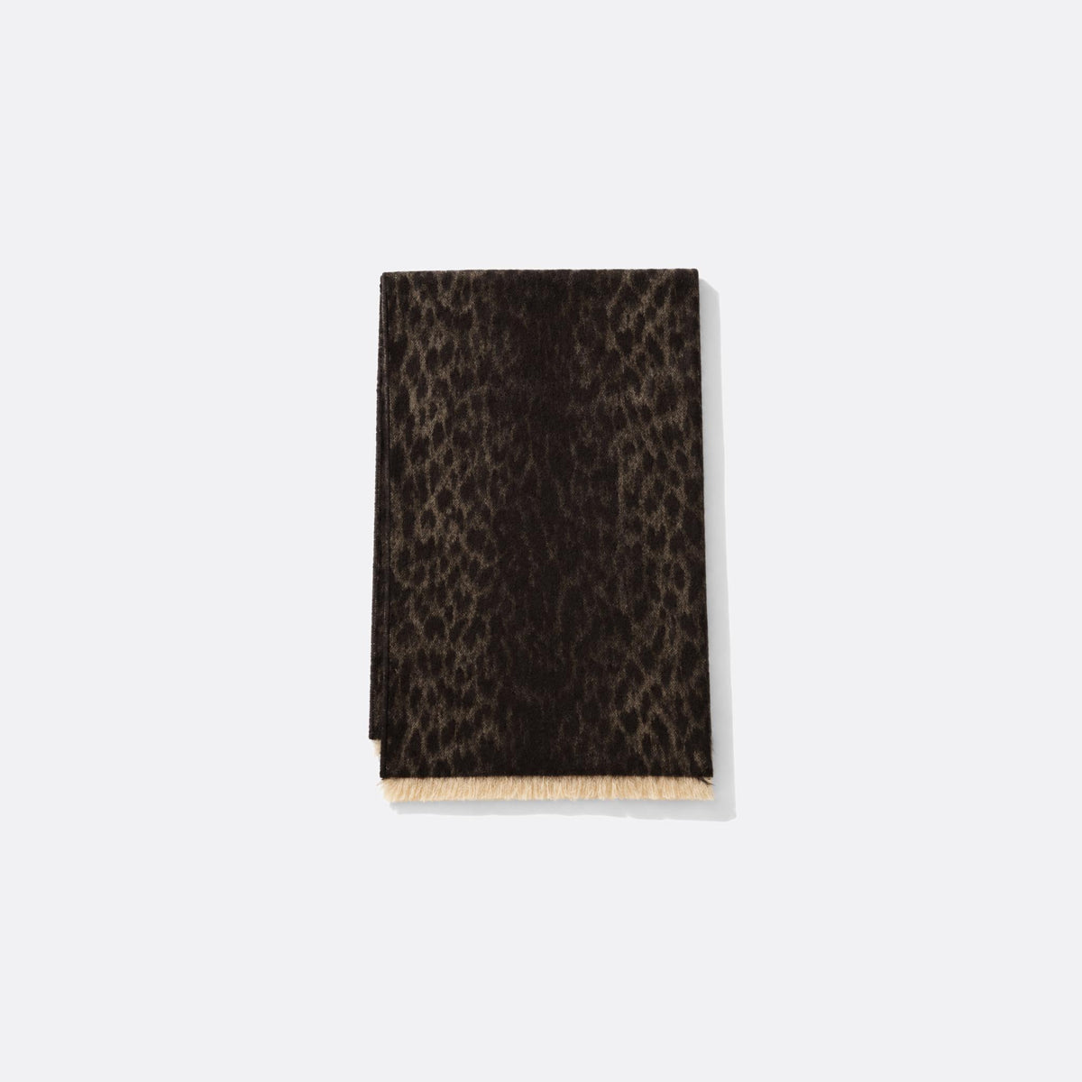 Reversible Leopard and GG Wool Scarf from Gucci