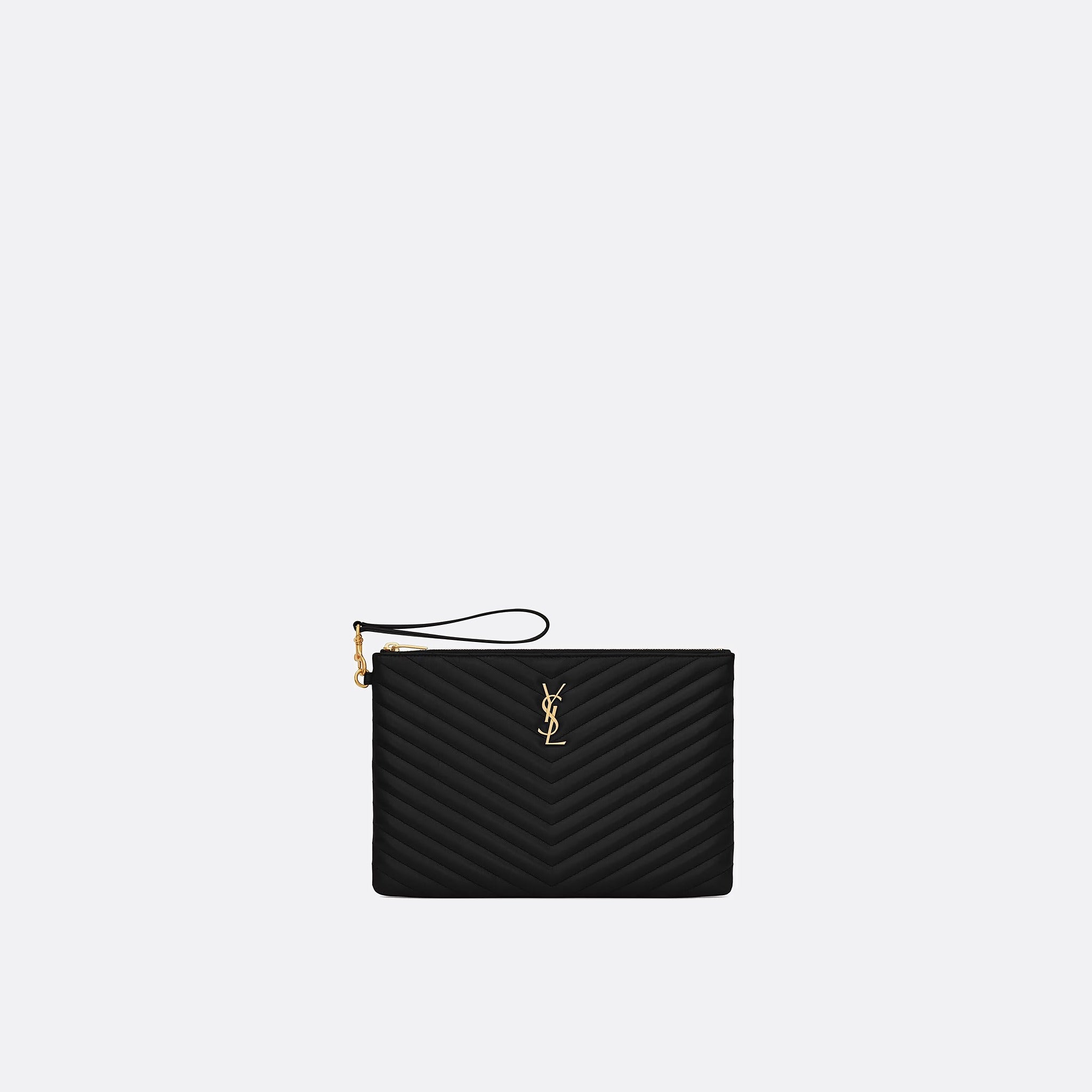 The Cassandre Matelassé Zip Tablet Case from Saint Laurent