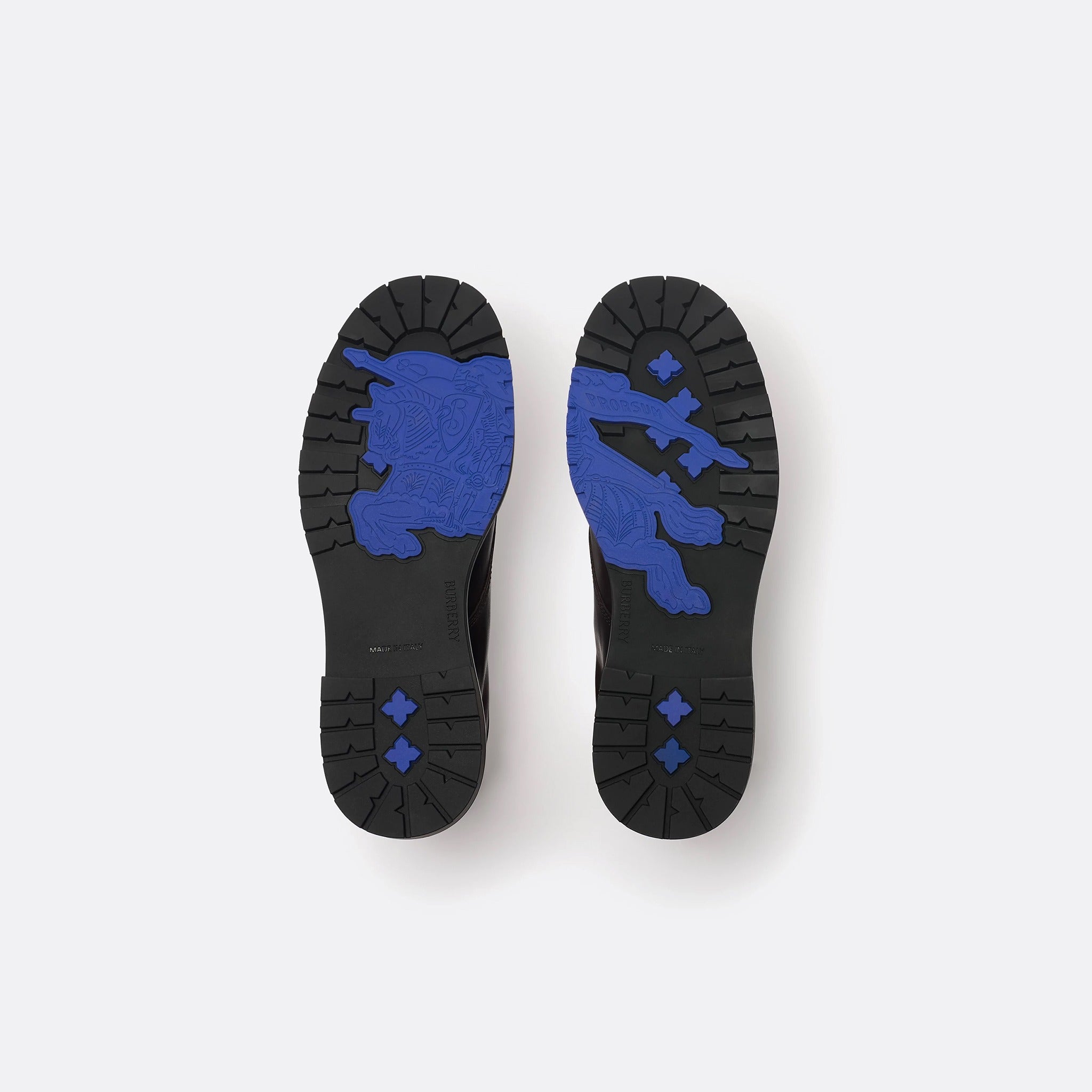 The Leather Rogue Combat Boots from Burberry in Brown