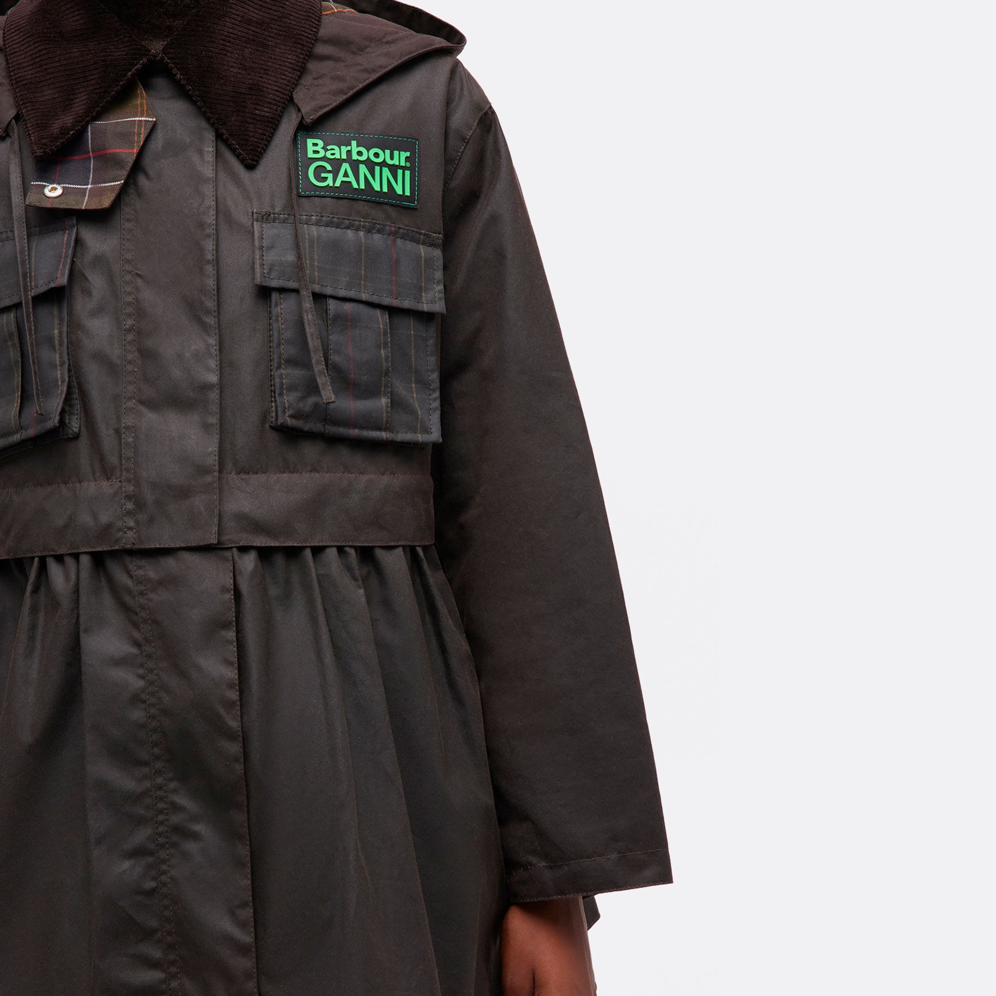 The Waxed Peplum Jacket from GANNI x Barbour