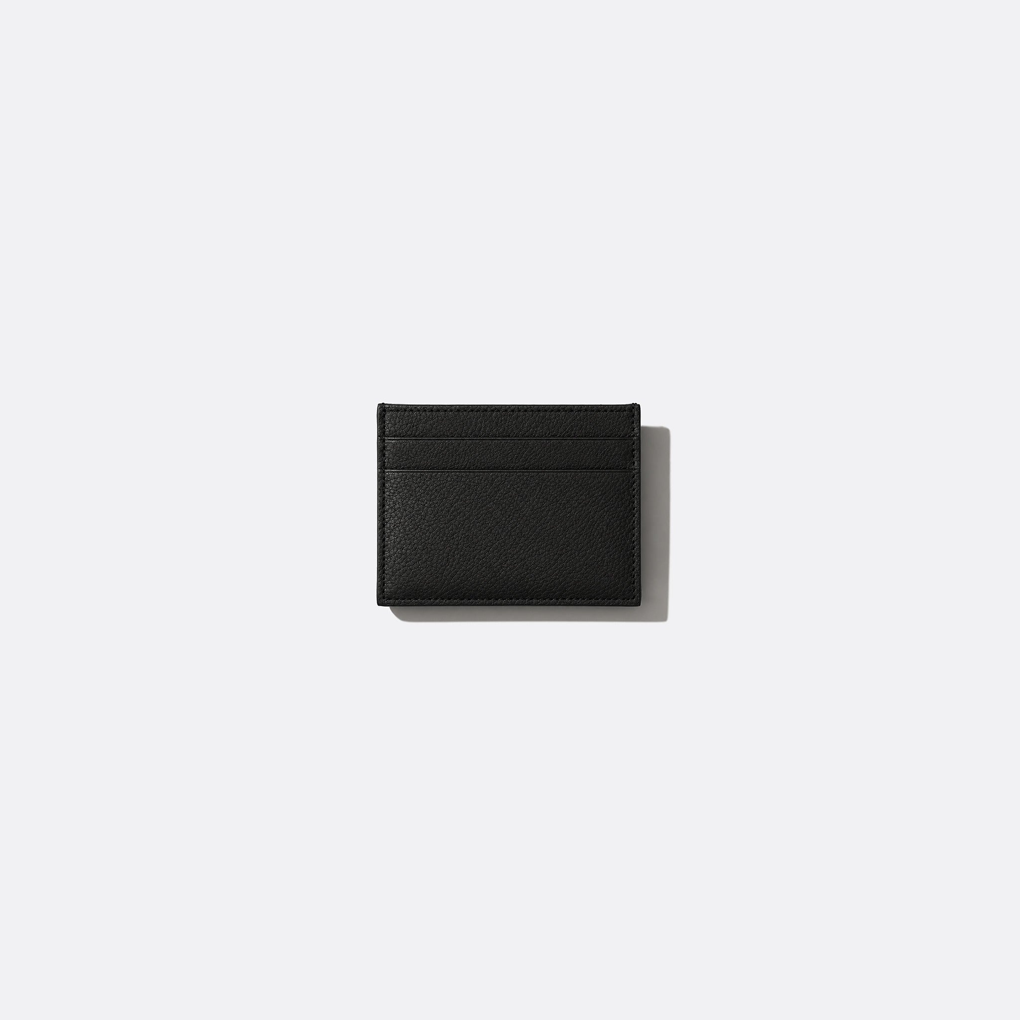Logo Grained Calfskin Leather Card Holder from Balenciaga
