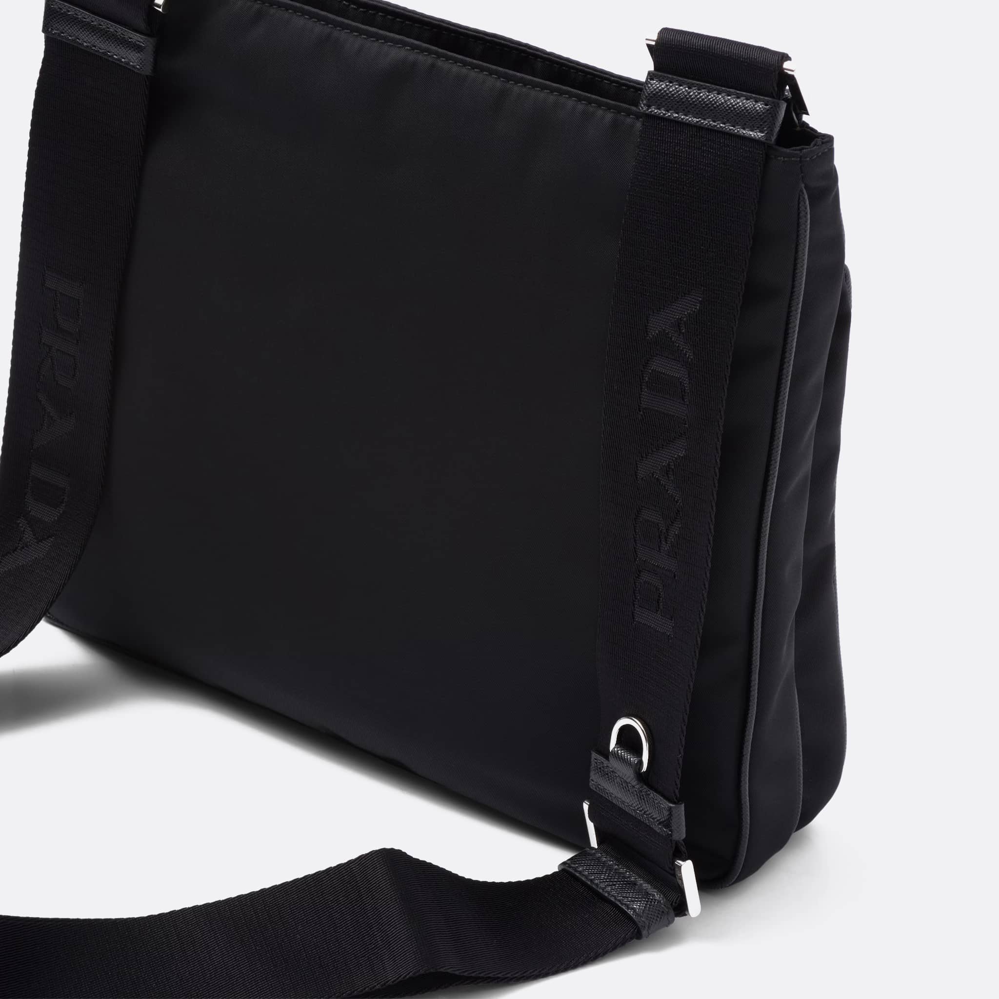 The Re-Nylon and Saffiano Shoulder Bag from Prada in Black