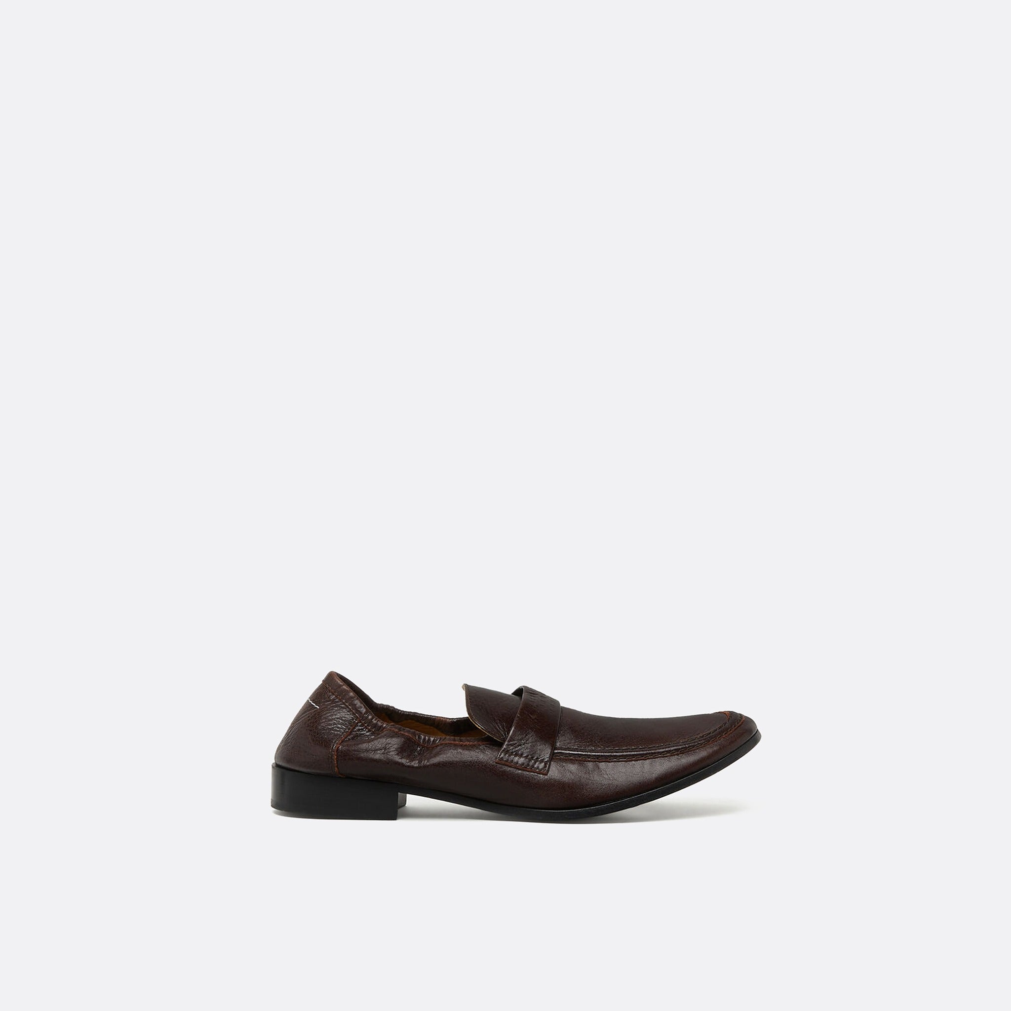 Swing-Toe Leather Loafers from MM6 Maison Margiela