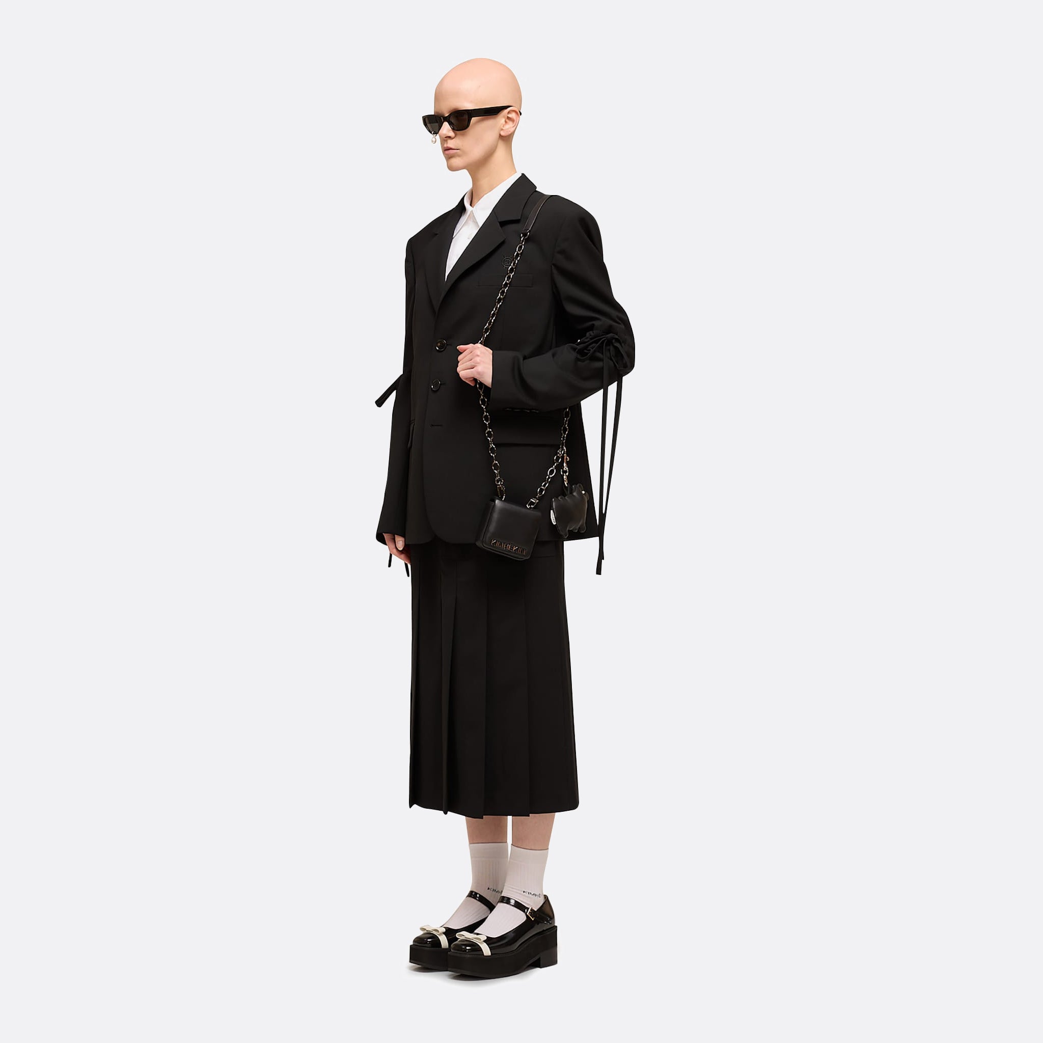 c*♡様 KIMHEKIM PEARL TEAR CAT-EYE SUNGLAS KIMHĒKIM Pearl Tear Cat‑Eye Acetate Sunglasses | Sculptural