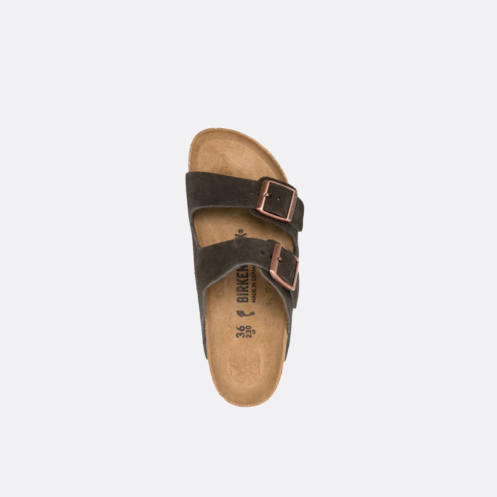 The Arizona Suede Sandals from Birkenstock in Brown