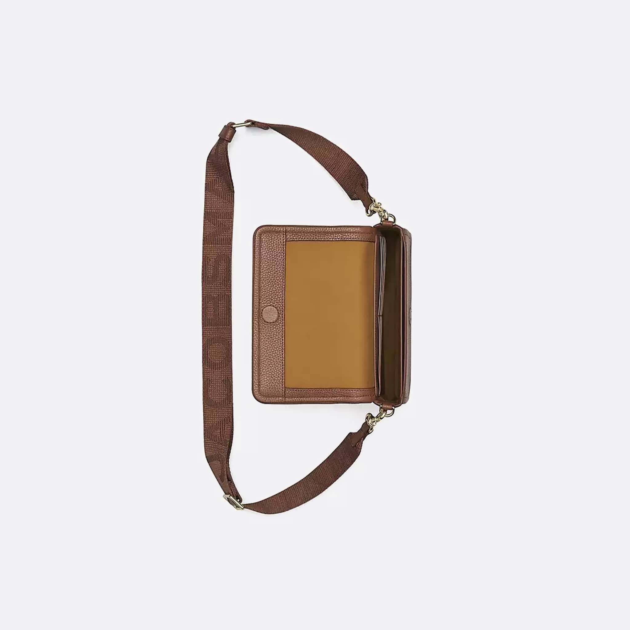 The Leather Mini Crossbody Bag from Marc Jacobs in Argan Oil