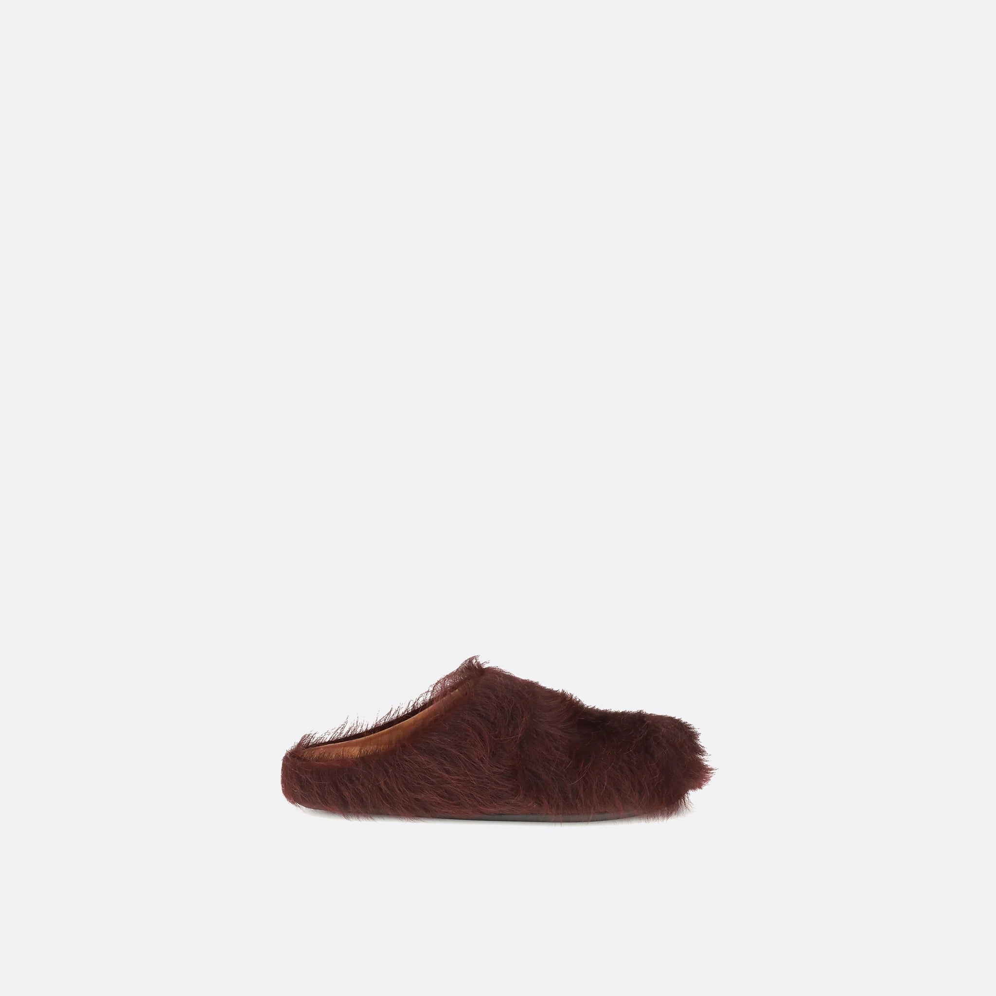 The Long Haircalfskin Fussbett Sabot from Marni in Red
