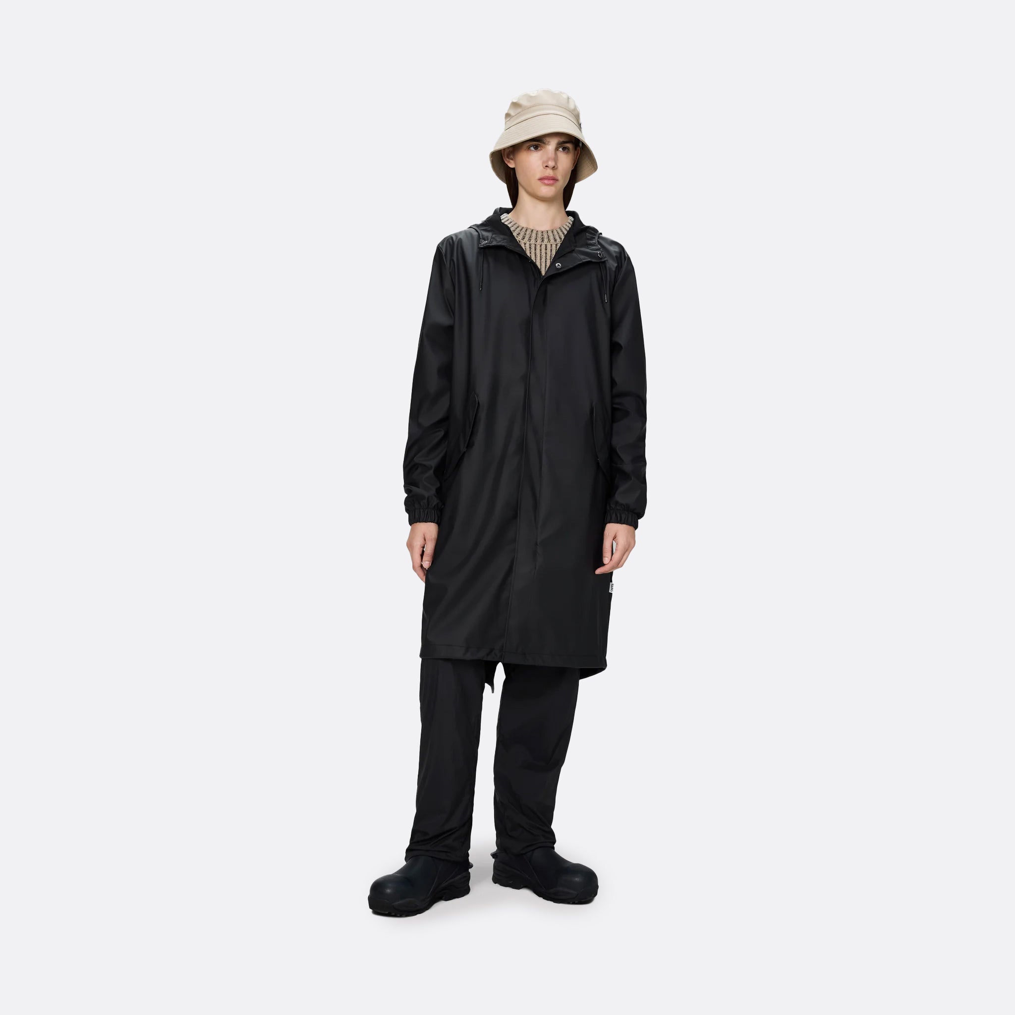 Fishtail Parka by Rains in Black