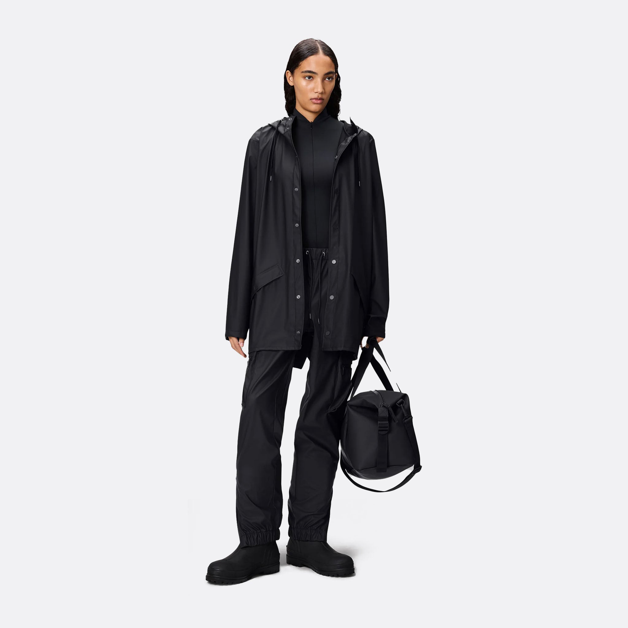 RAINS The Jacket in Black