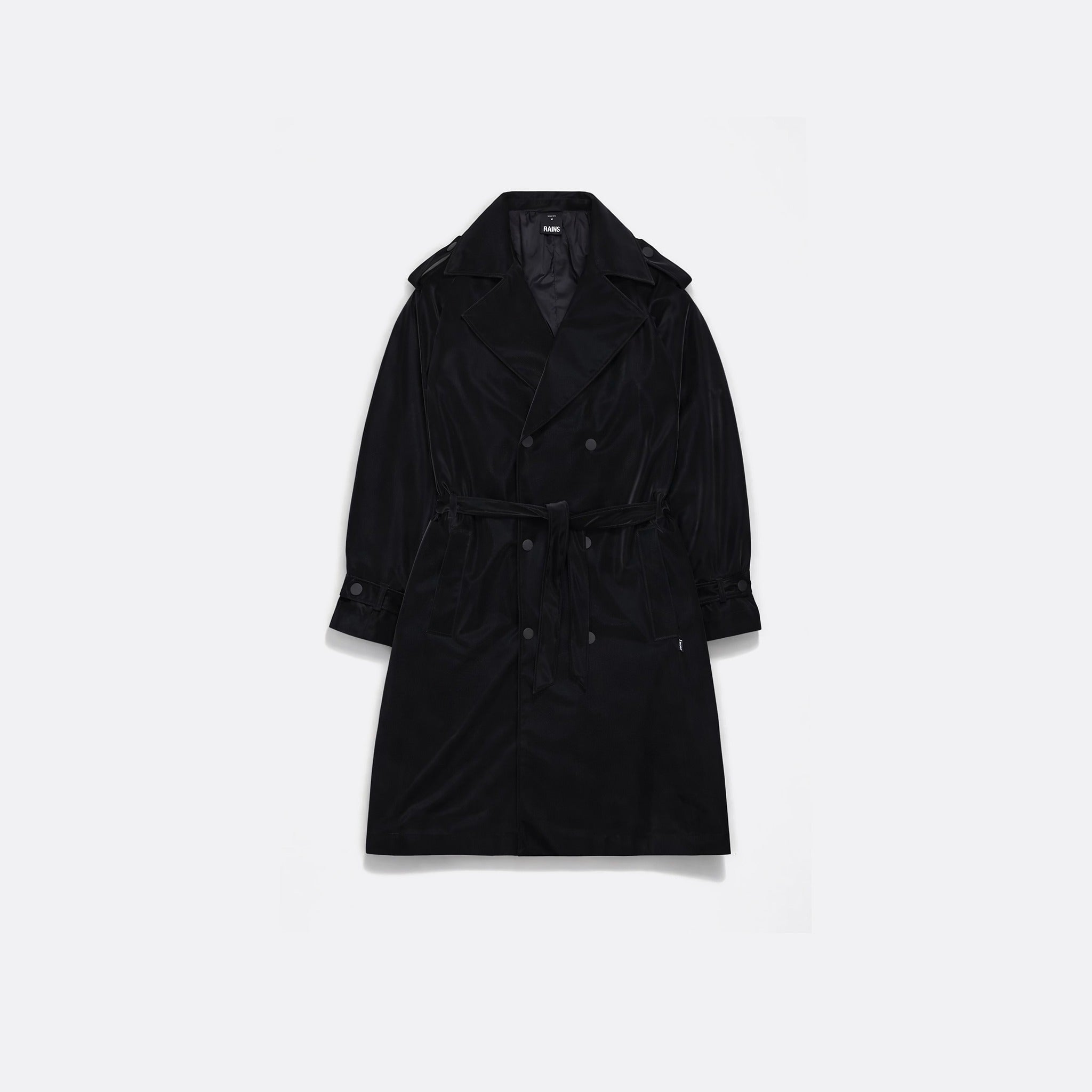 The W3 Trench Coat from Rains in Black