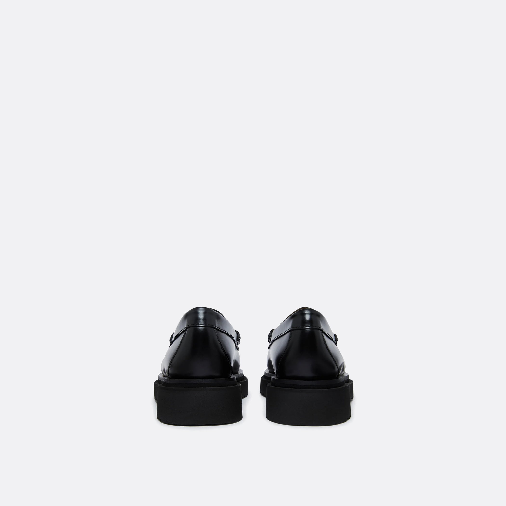 G.H Bass Weejuns Step Penny Loafers in Black Leather