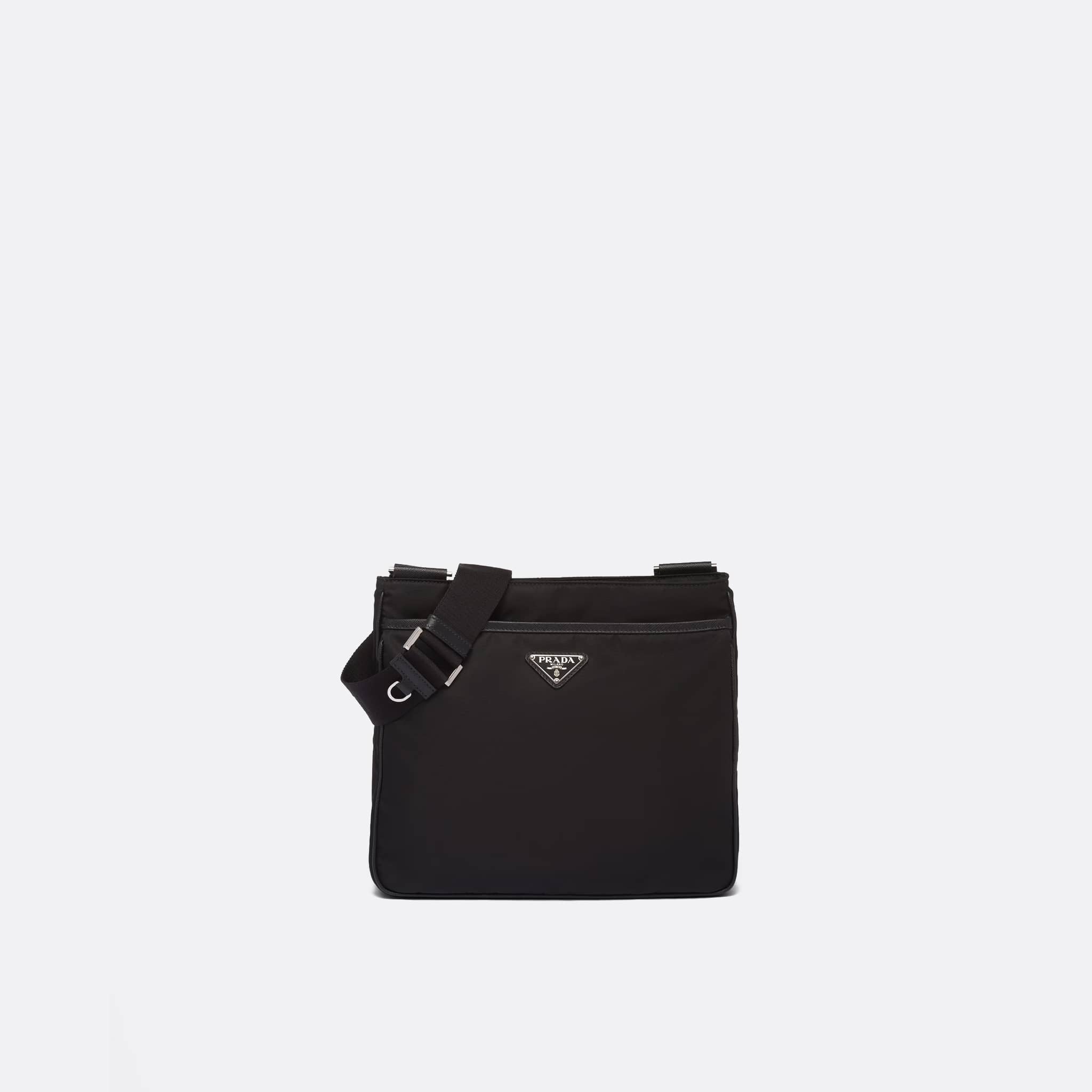 The Re-Nylon and Saffiano Shoulder Bag from Prada in Black