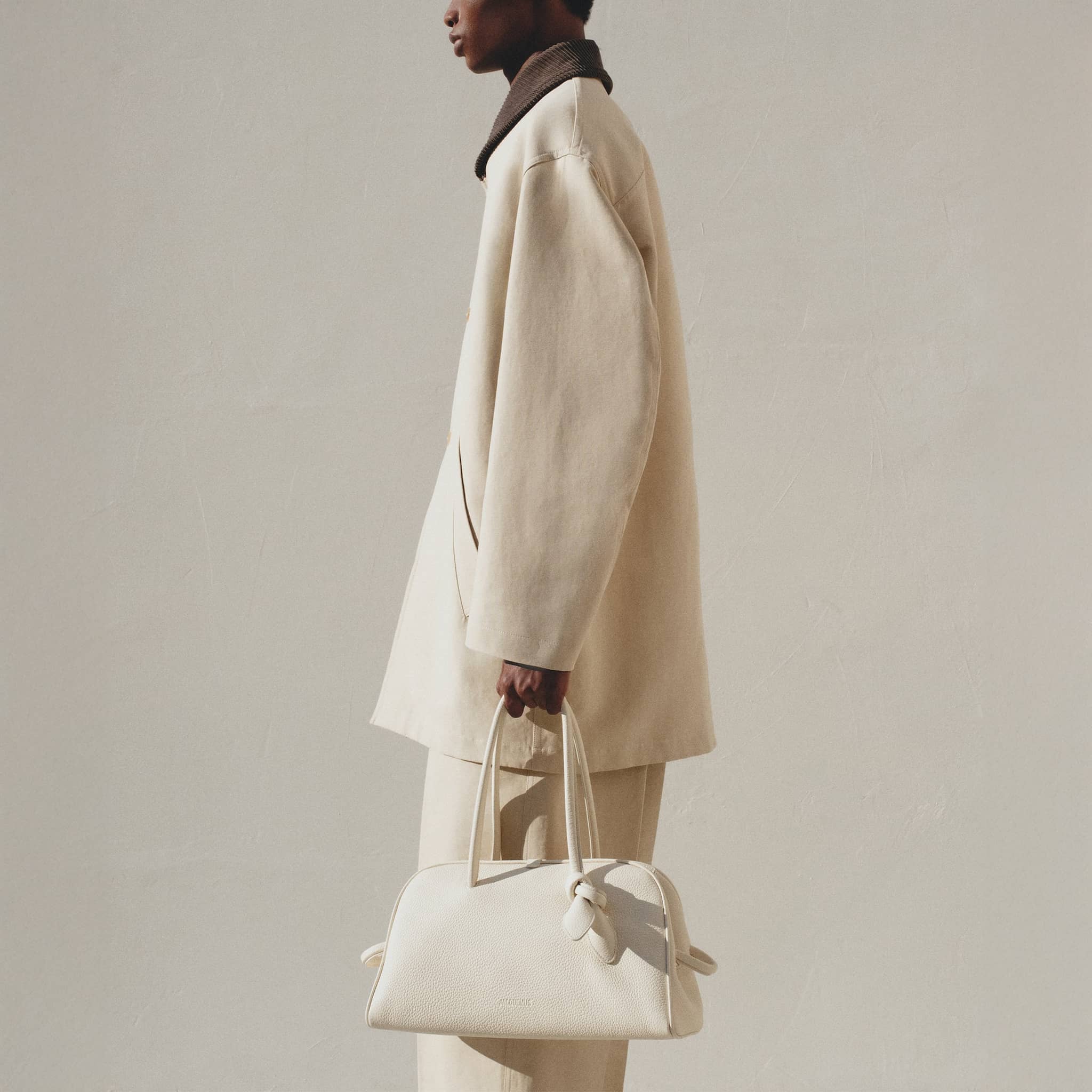 The Le Turismo Small Bowling Bag from Jacquemus in White
