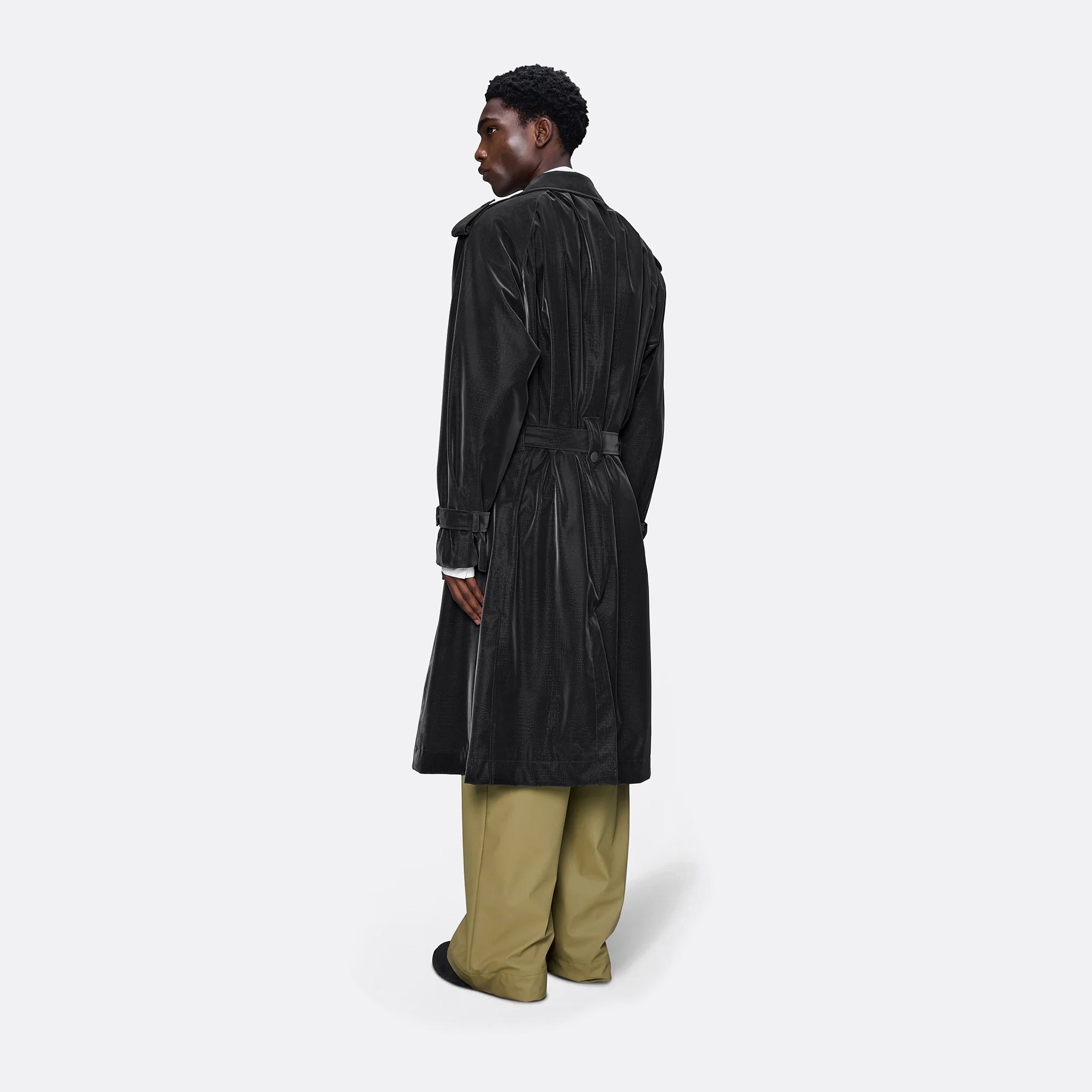 The W3 Trench Coat from Rains in Black