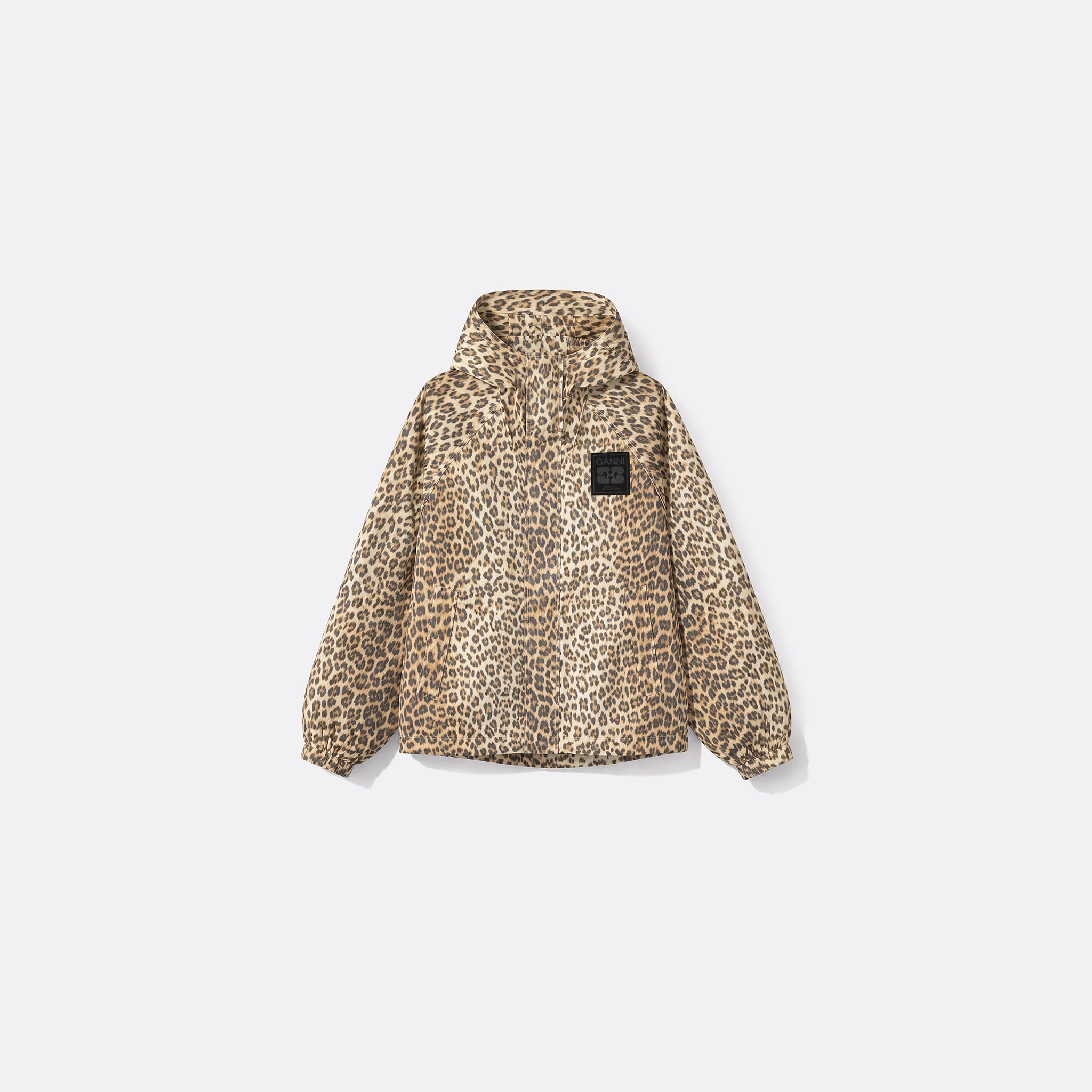 Leopard Print Nylon Jacket from Ganni