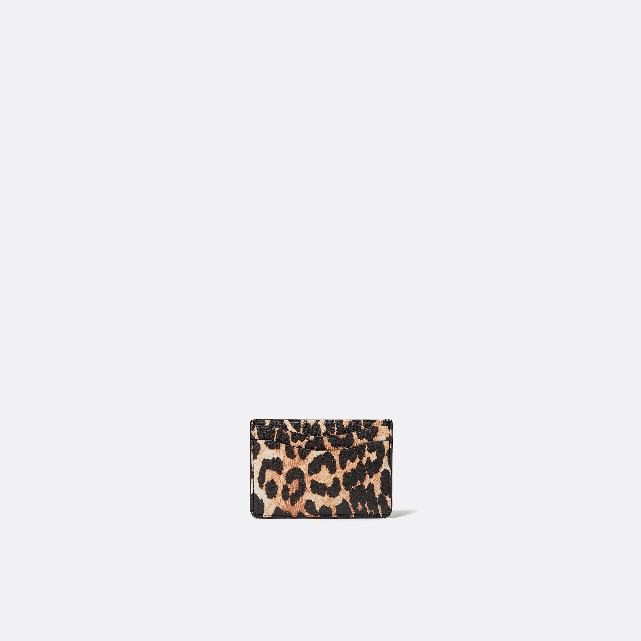 Leopard Grained Bou Card Holder from GANNI