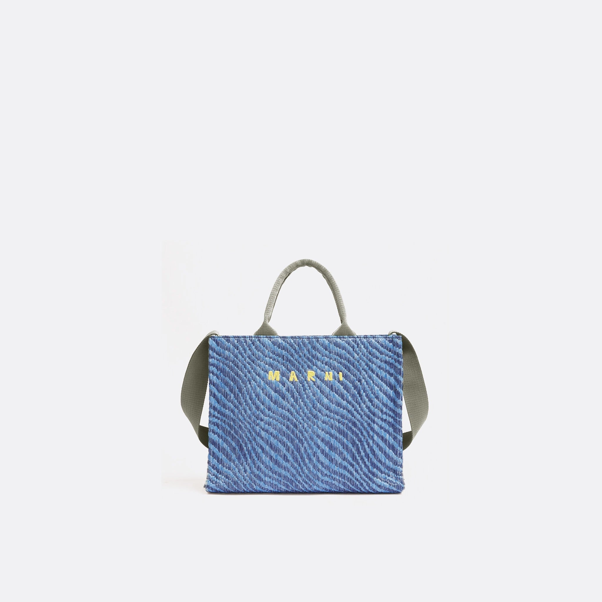 The Wavy Raffia-Effect Small Tote Bag from Marni