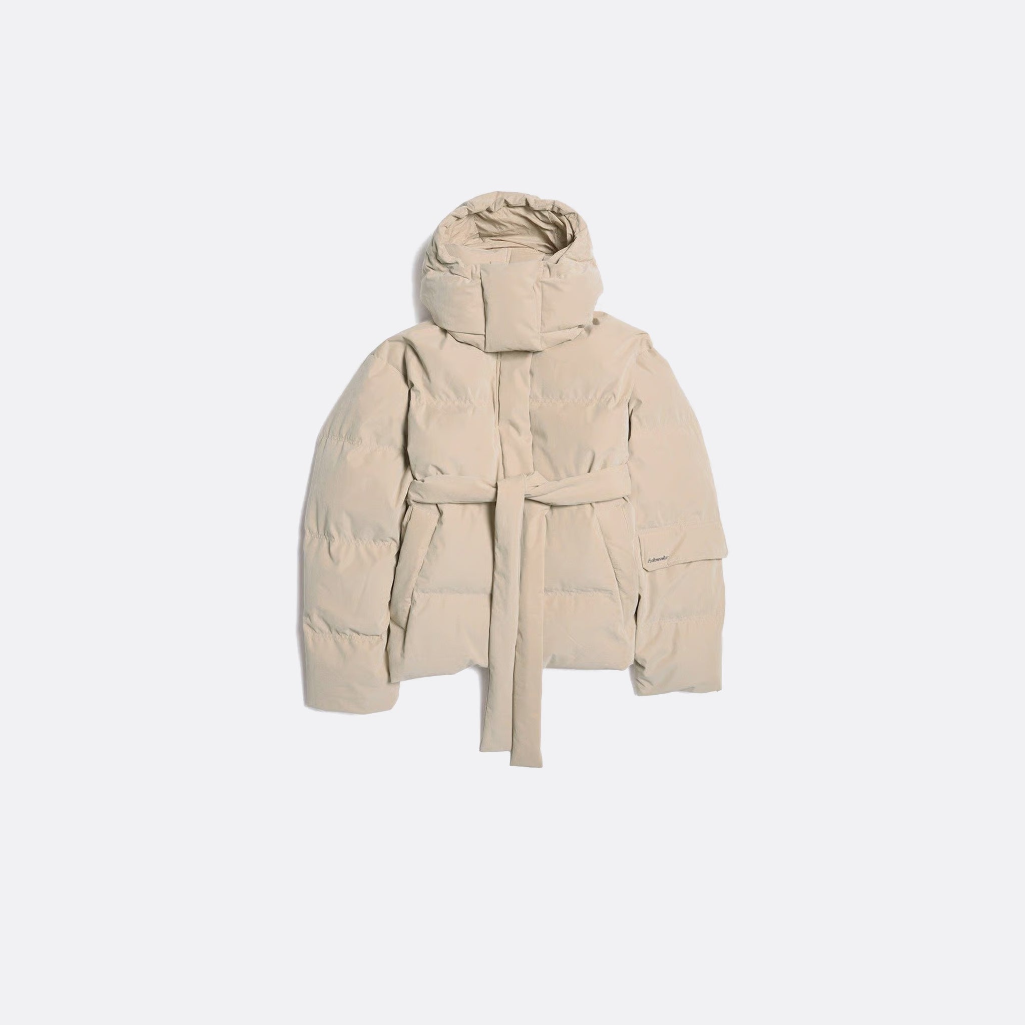 Holzweiler Steilia Brushed Down Jacket in Beige