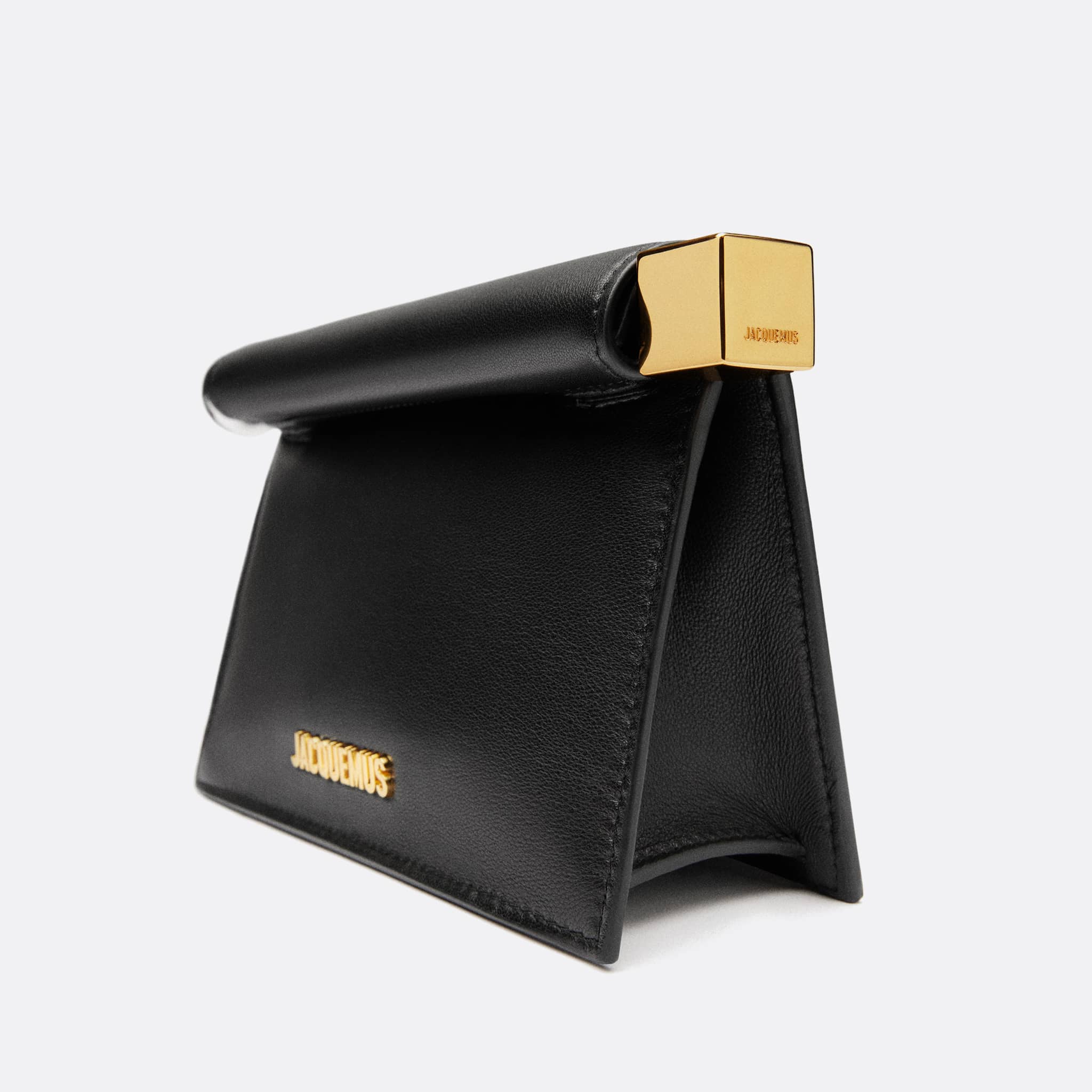 The Le Rond Carré Small Clutch from Jacquemus in Black