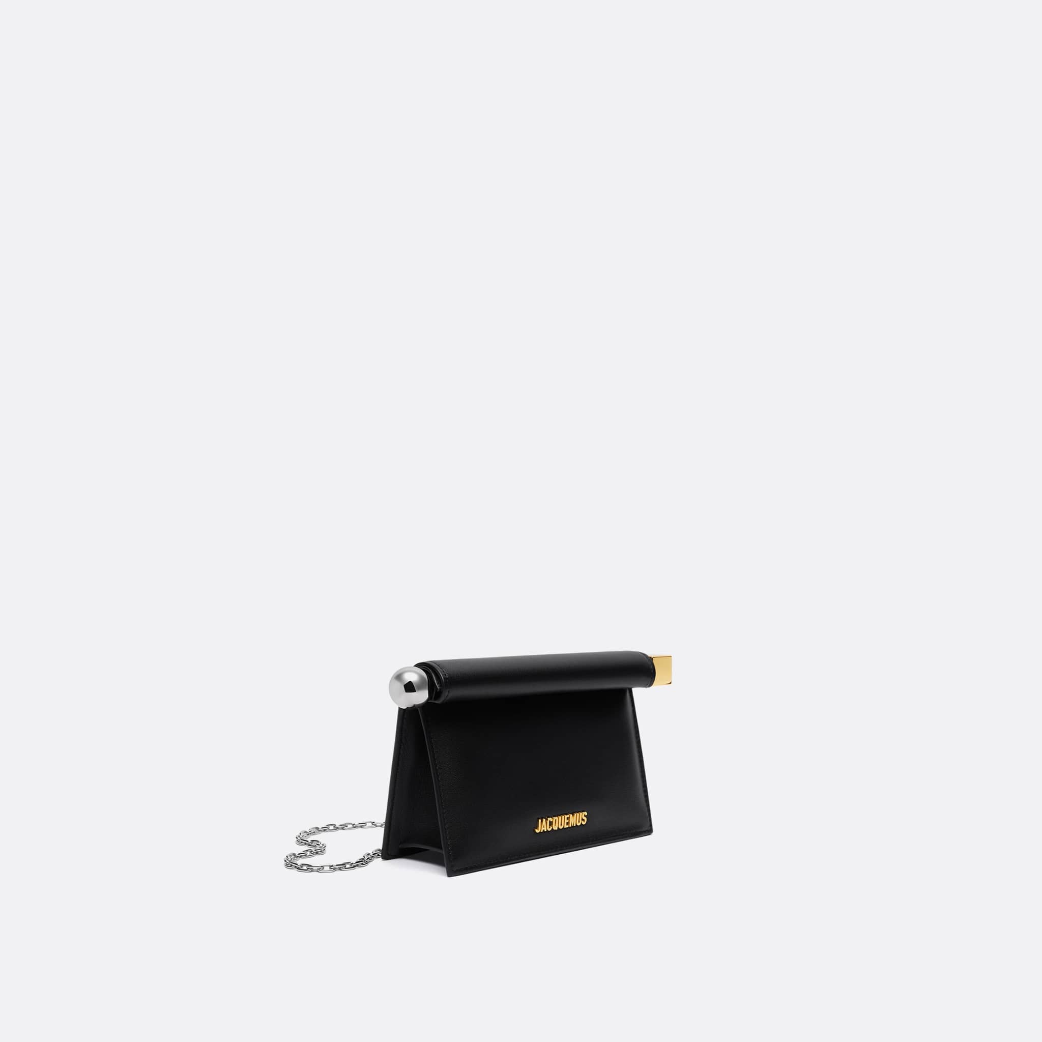 The Le Rond Carré Small Clutch from Jacquemus in Black