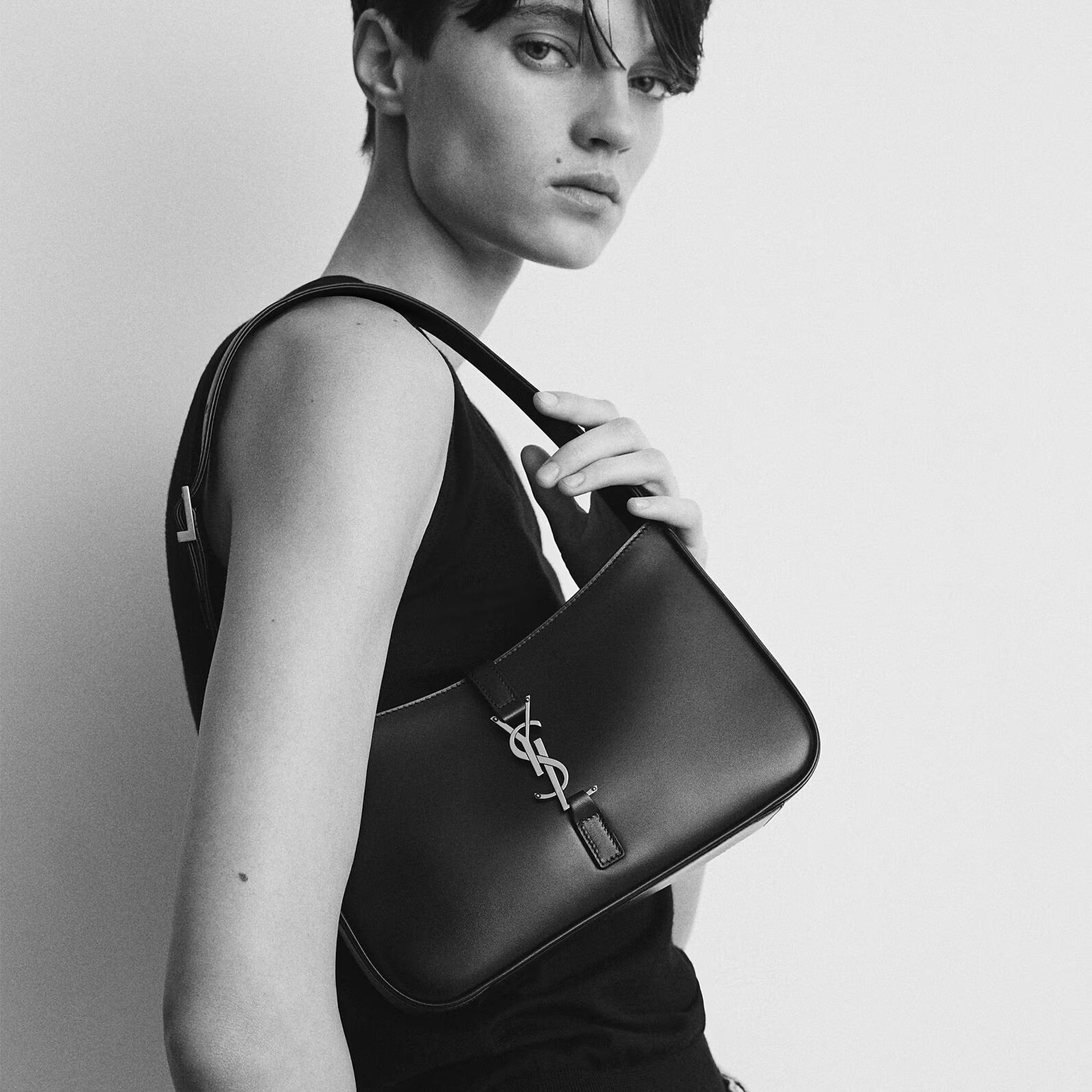 The Le 5 À 7 Handbag from Saint Laurent on Black