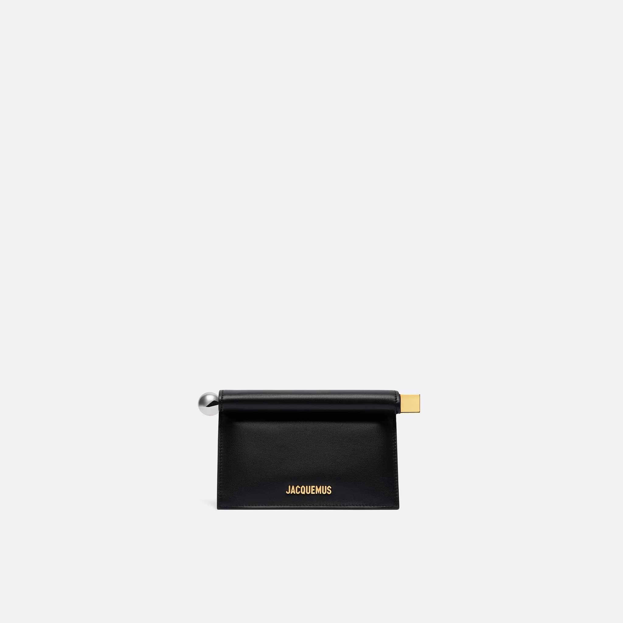 The Le Rond Carré Small Clutch from Jacquemus in Black