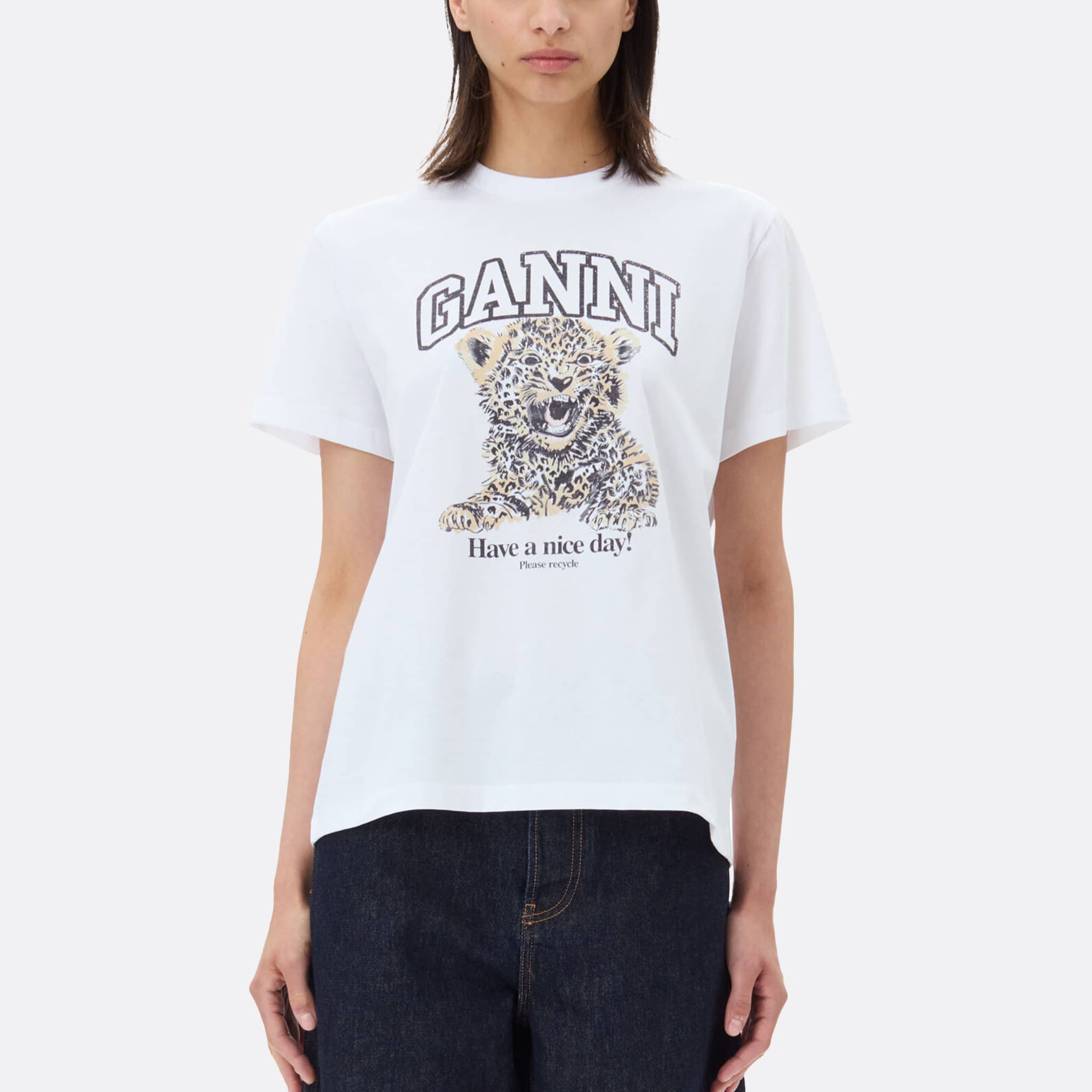 The Loose Leopard T-Shirt from Gann in White