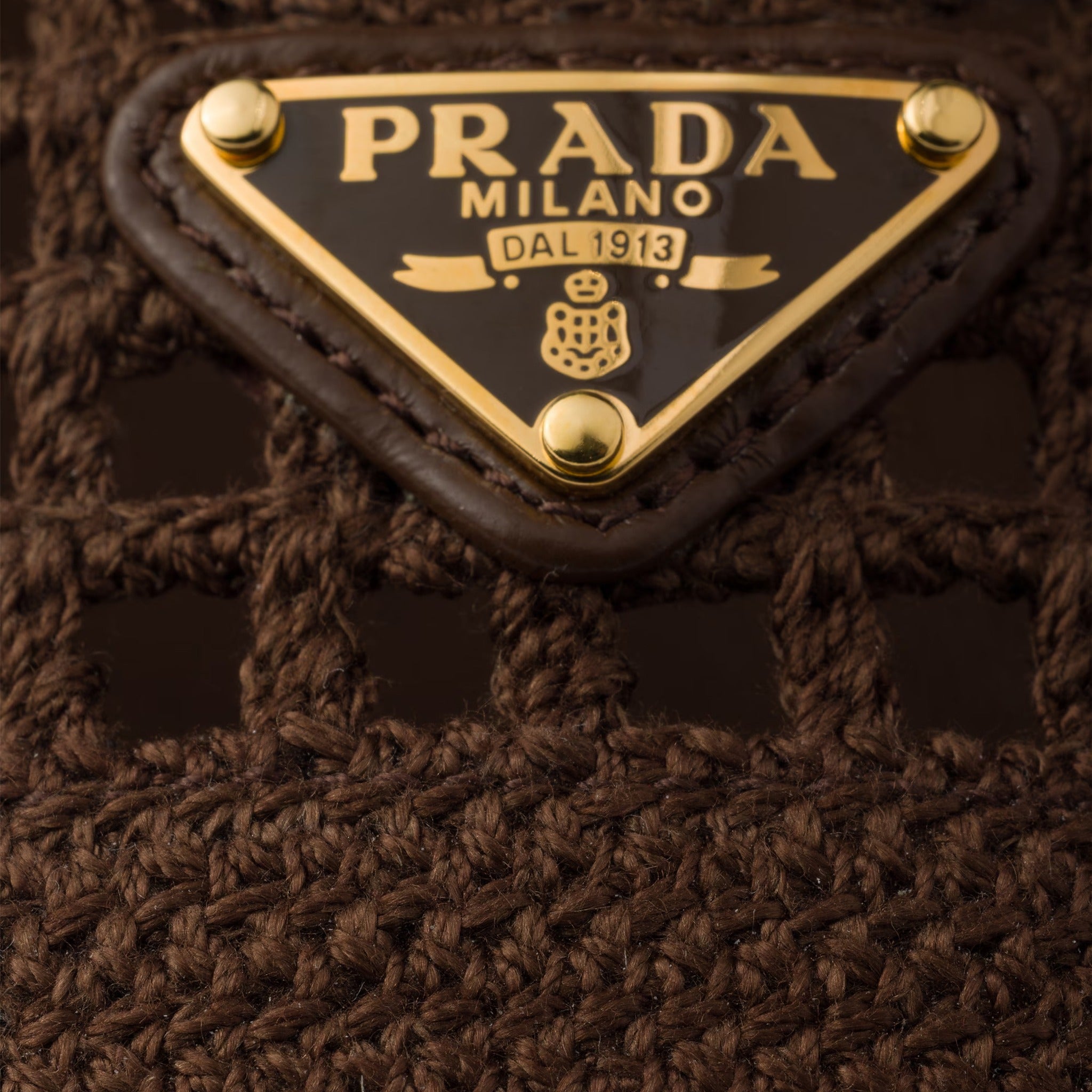 The Crochet Ballerinas from Prada in Brown