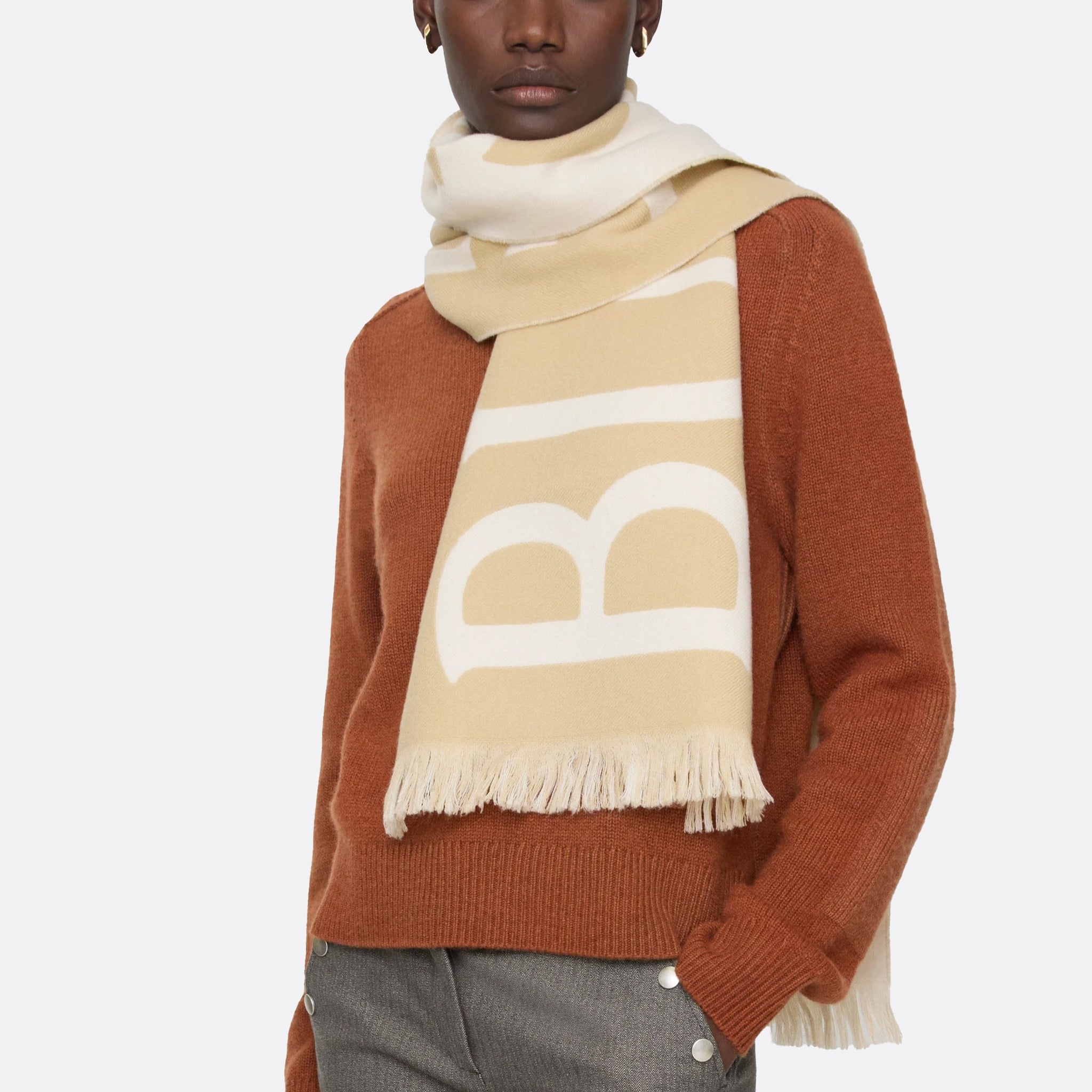 The Logo Wool Scarf from Burberry