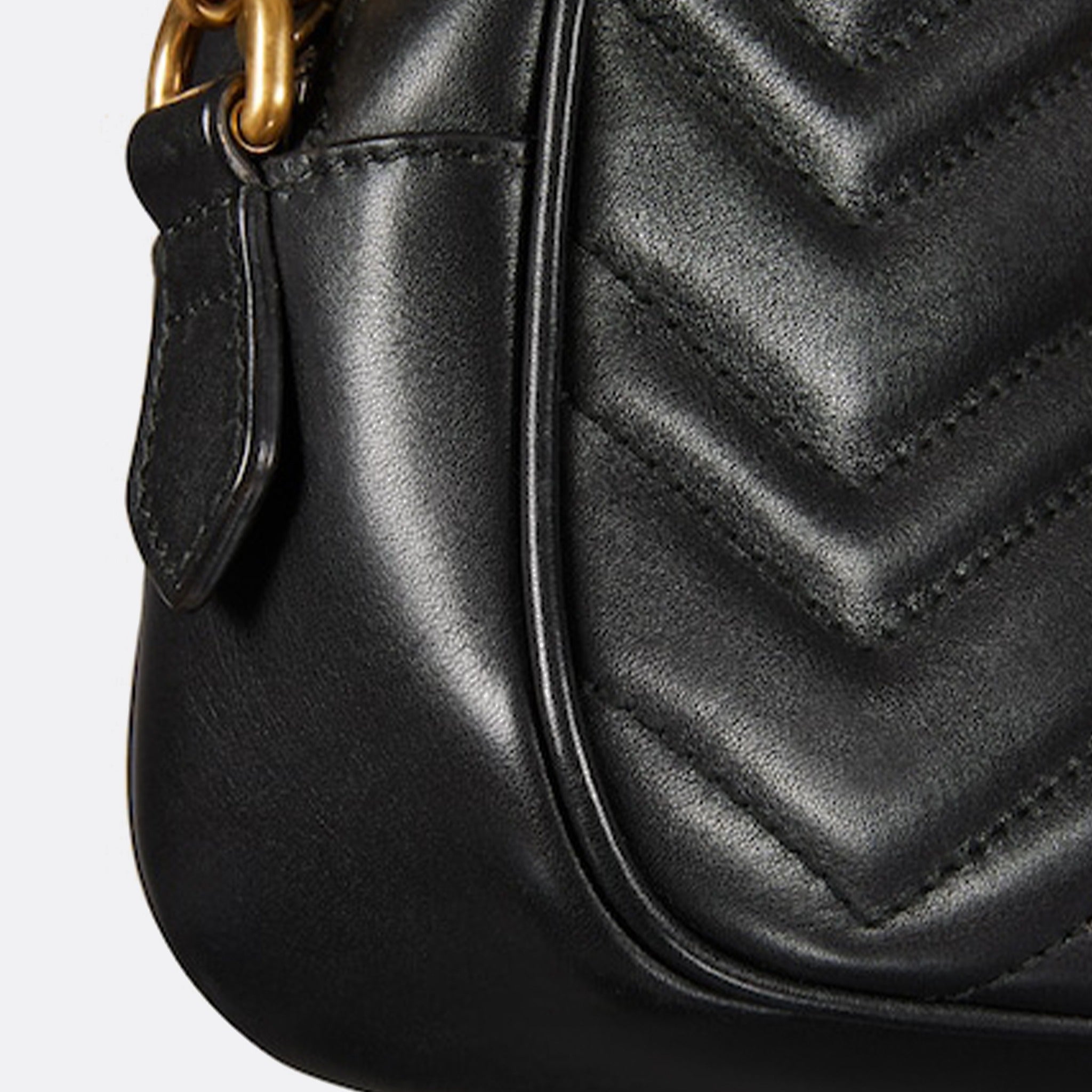 The GG Marmont Mini Camera Bag from Gucci  on Black