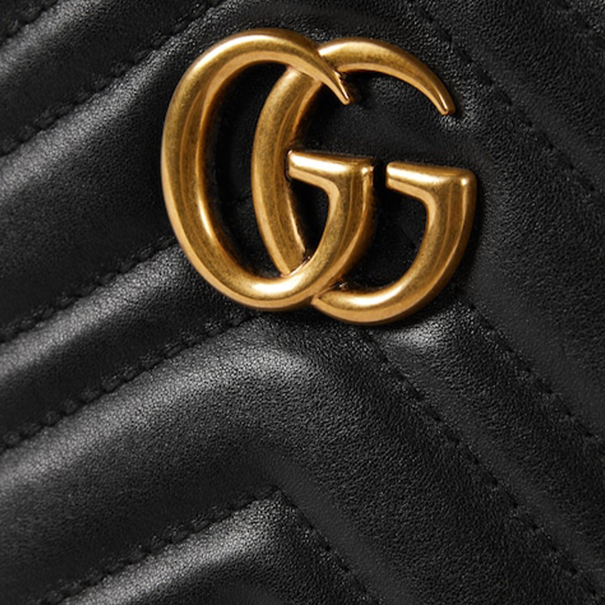The GG Marmont Mini Camera Bag from Gucci  on Black