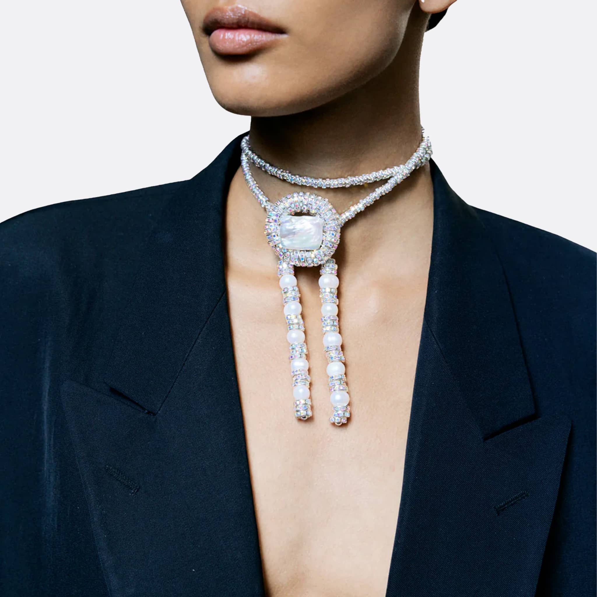 Coco Necklace by Pearl Octopuss.Y in Silver