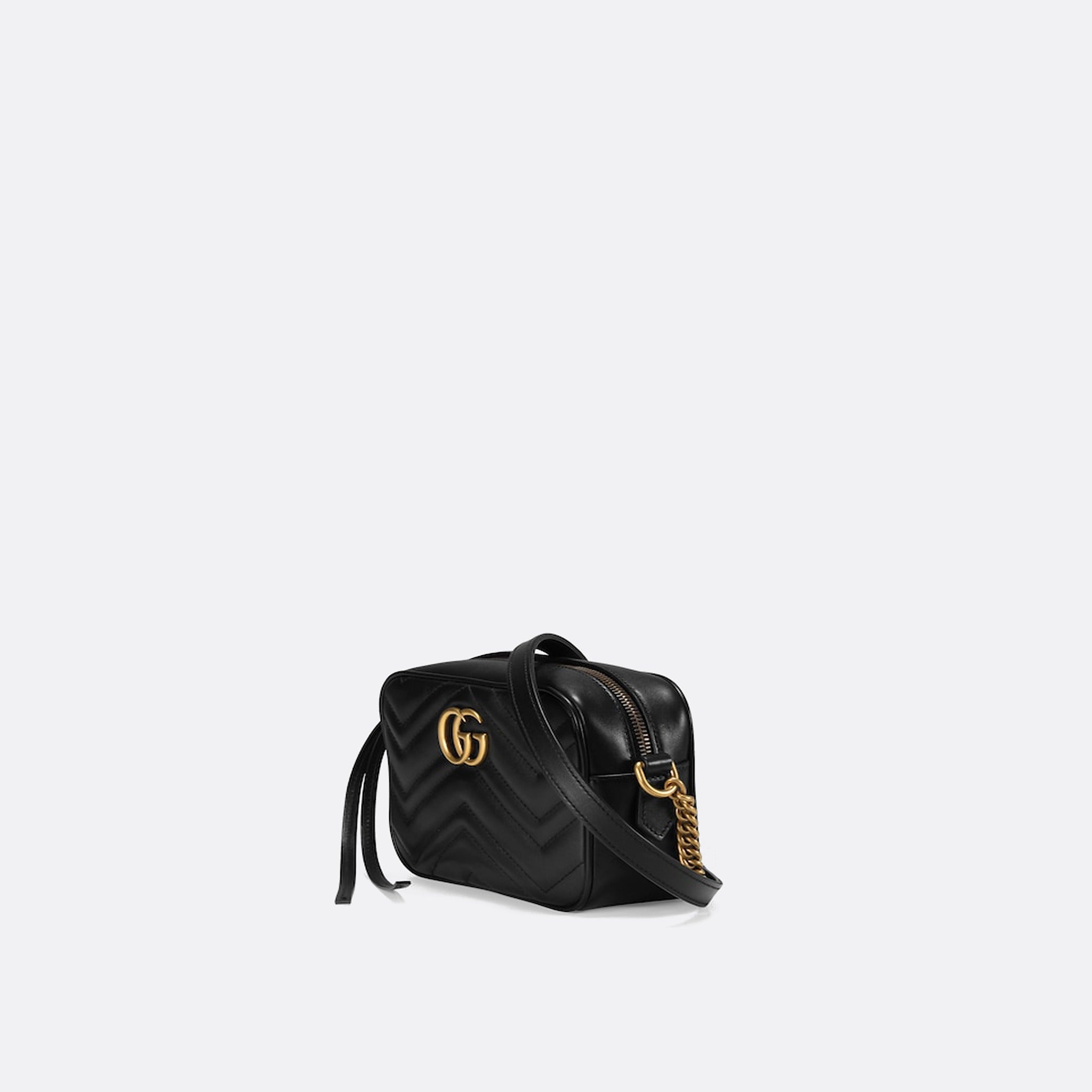 The GG Marmont Mini Camera Bag from Gucci  on Black