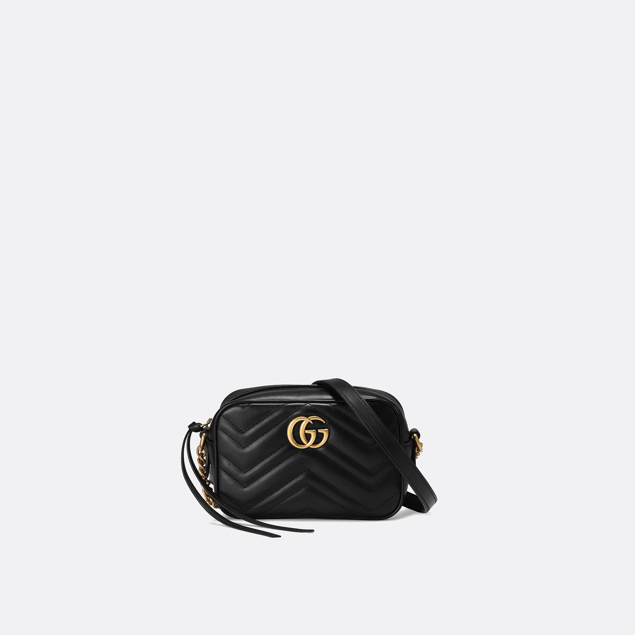The GG Marmont Mini Camera Bag from Gucci  on Black