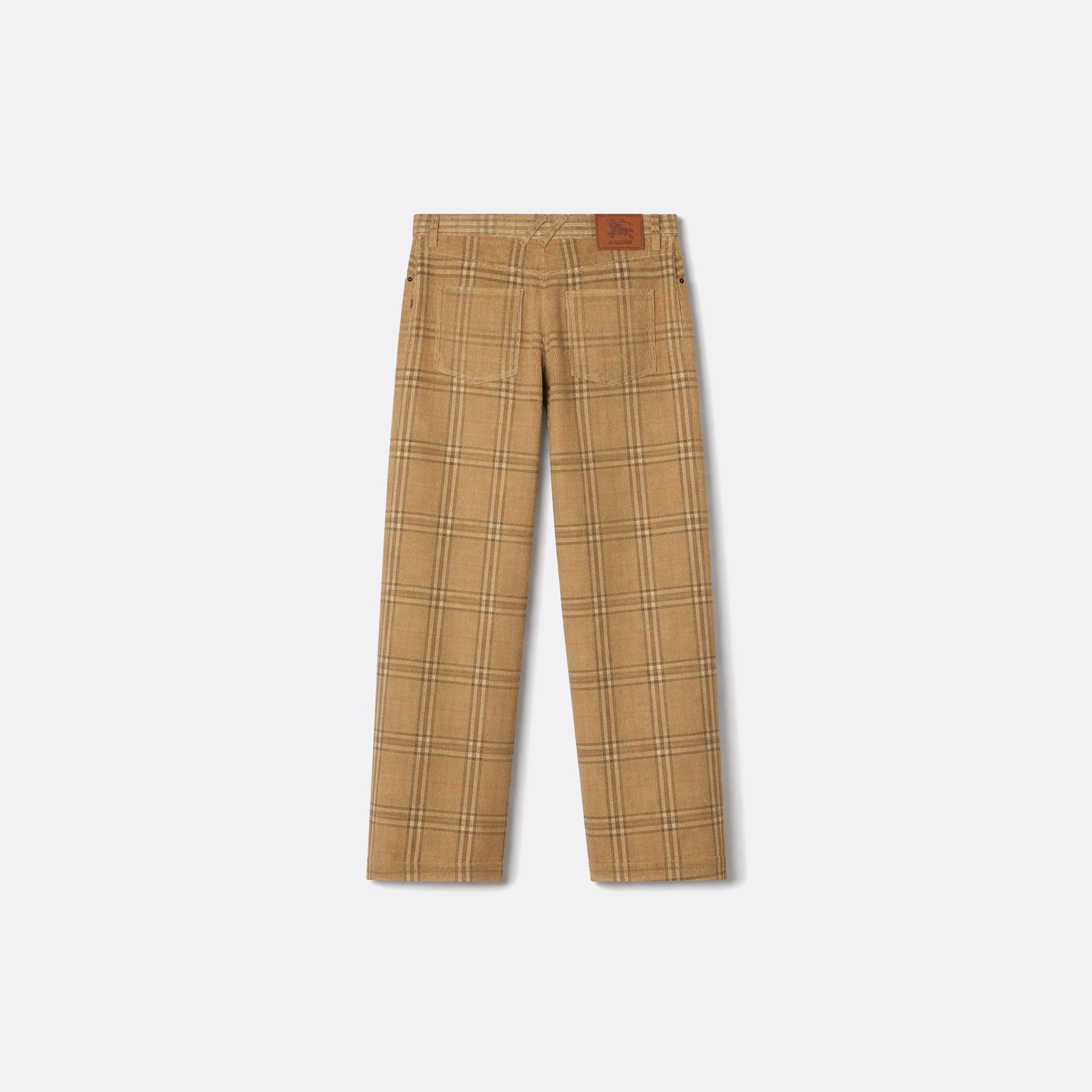 The Check Corduroy Trousers from Burberry in Beige