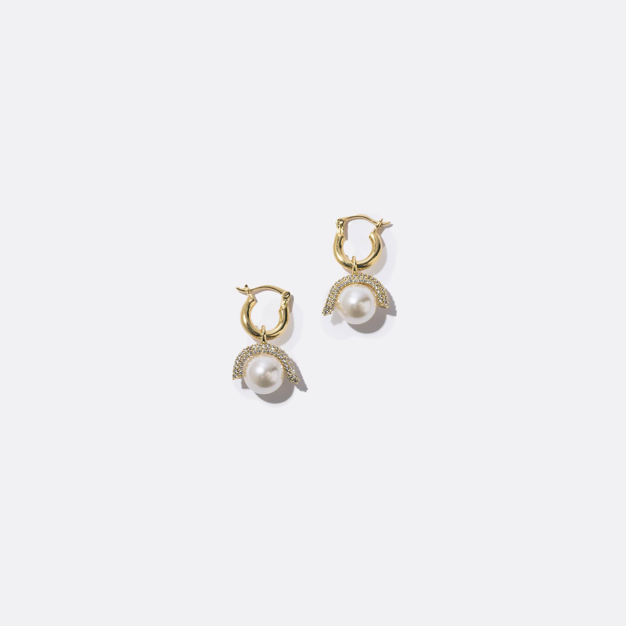 Pearl Octopuss.y Baby Paris Earrings in Gold