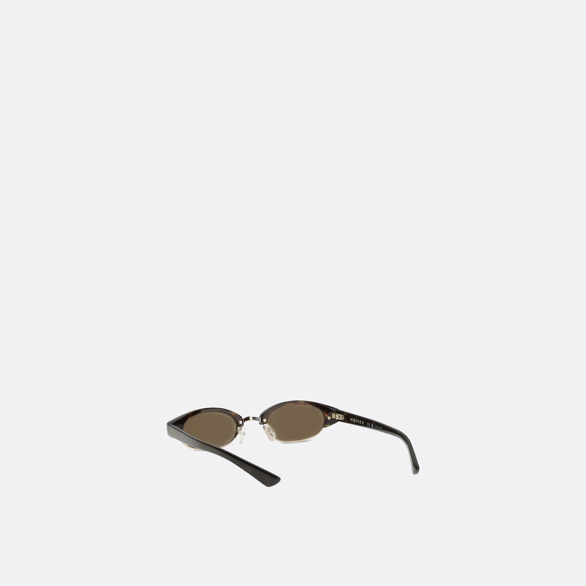 The Oval Sunglasses from Alexander McQueen in Brown