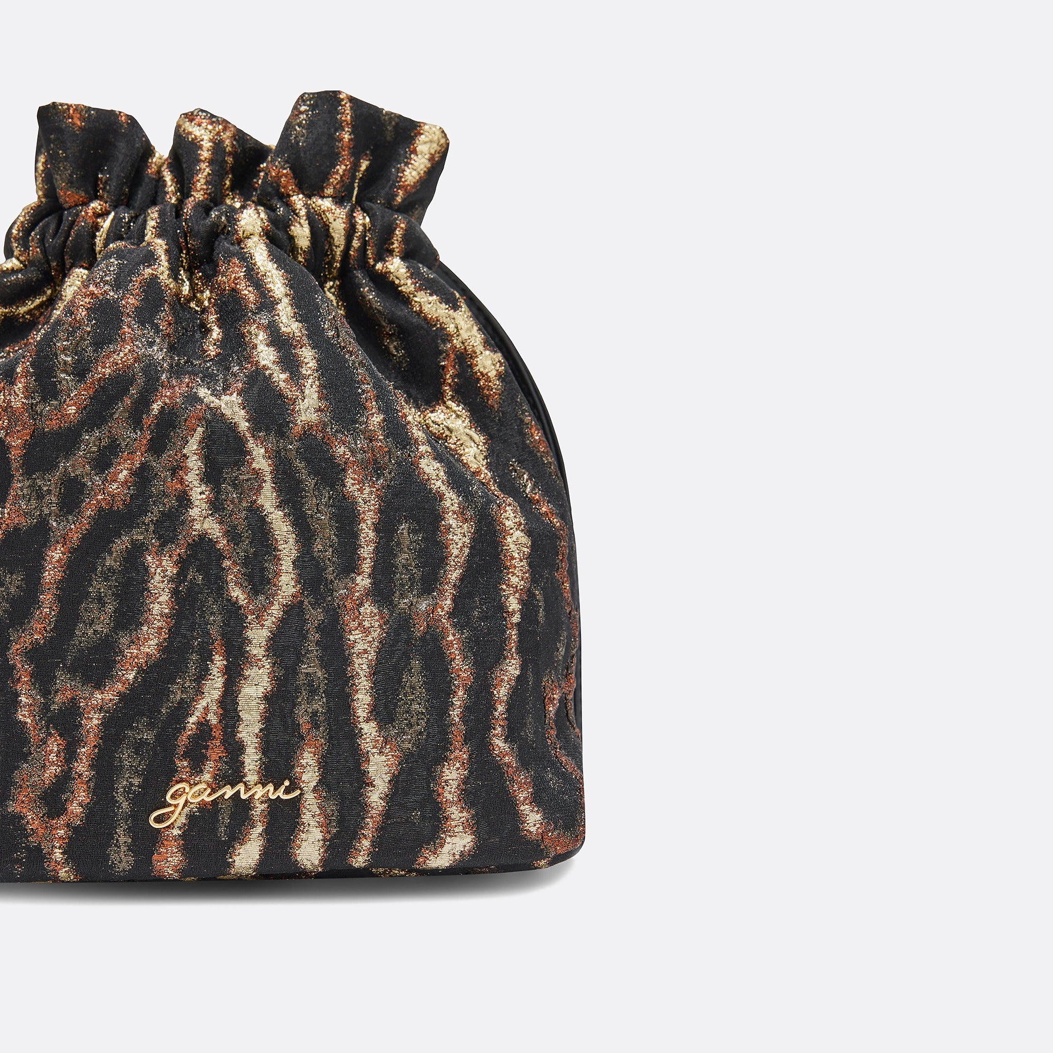 Metallic Bou Bucket Bag from Ganni