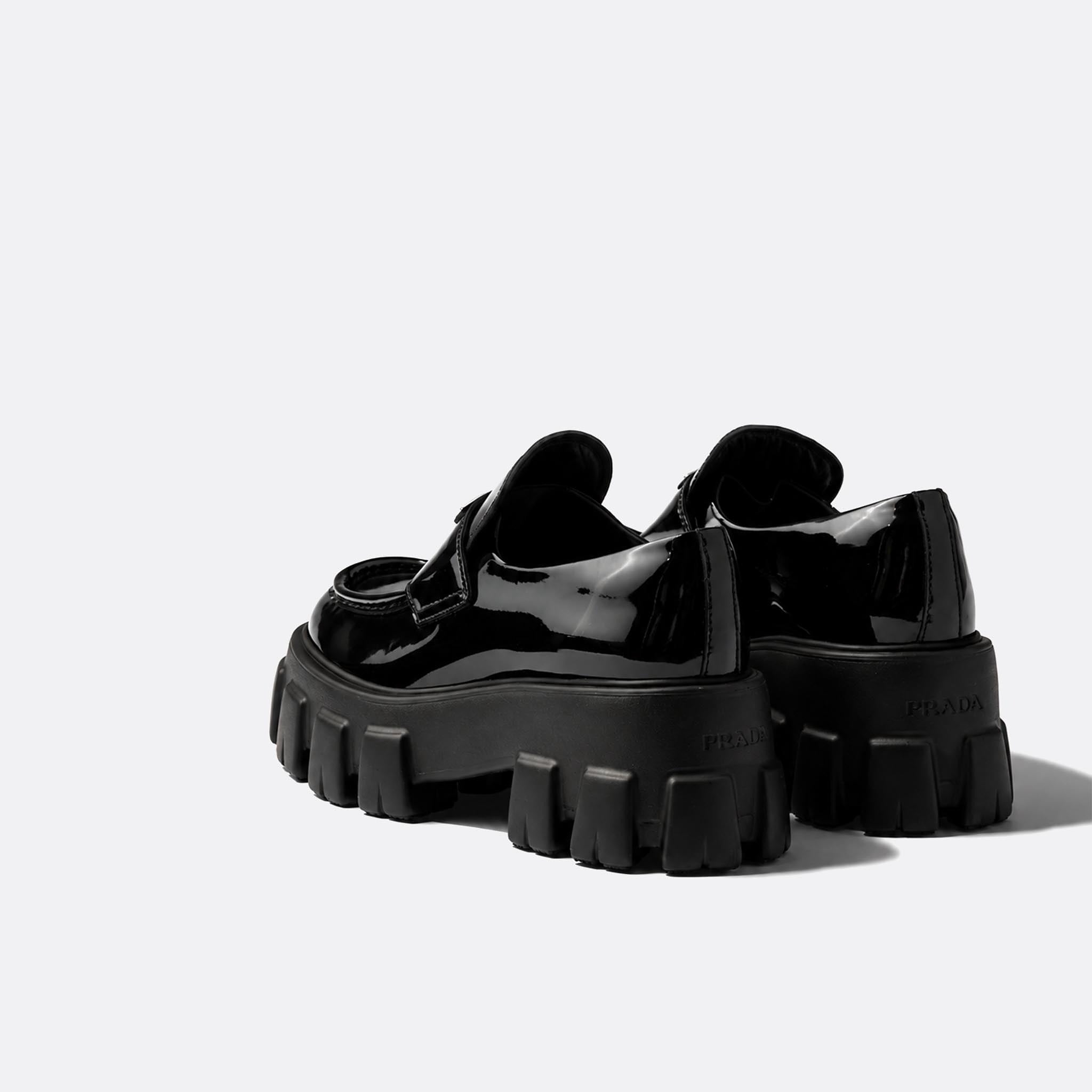 Monolith Patent Leather Loafers from Prada