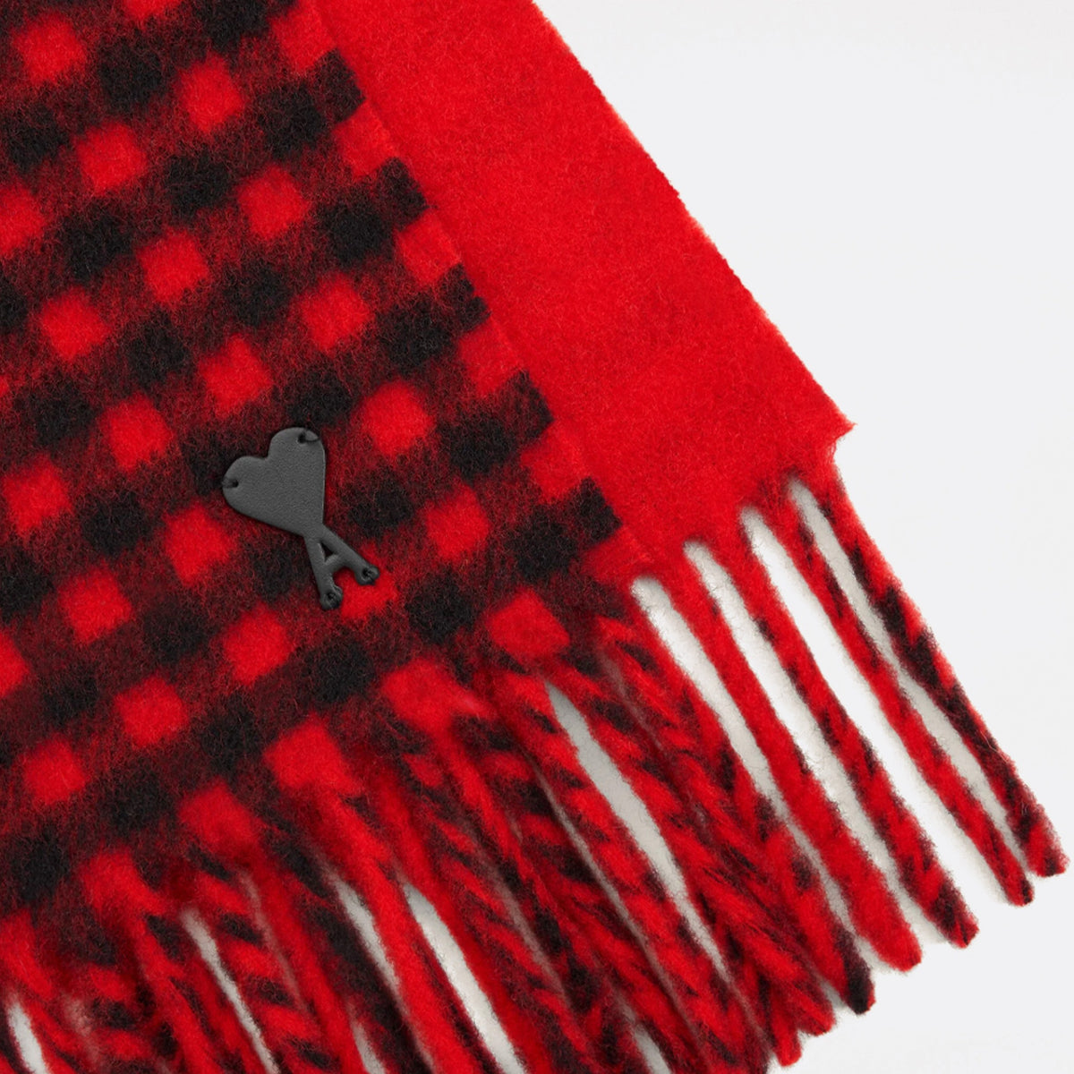 Ami de Coeur Checked Wool Scarf from AMI Paris