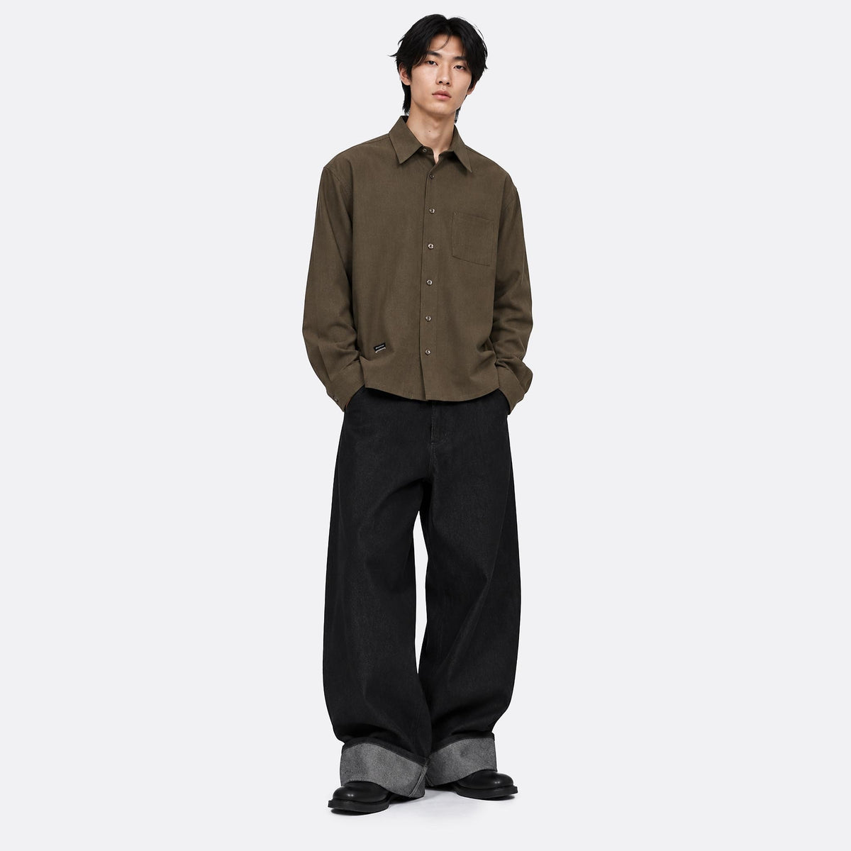 L/S Cropped School Shirt from Song for the Mute