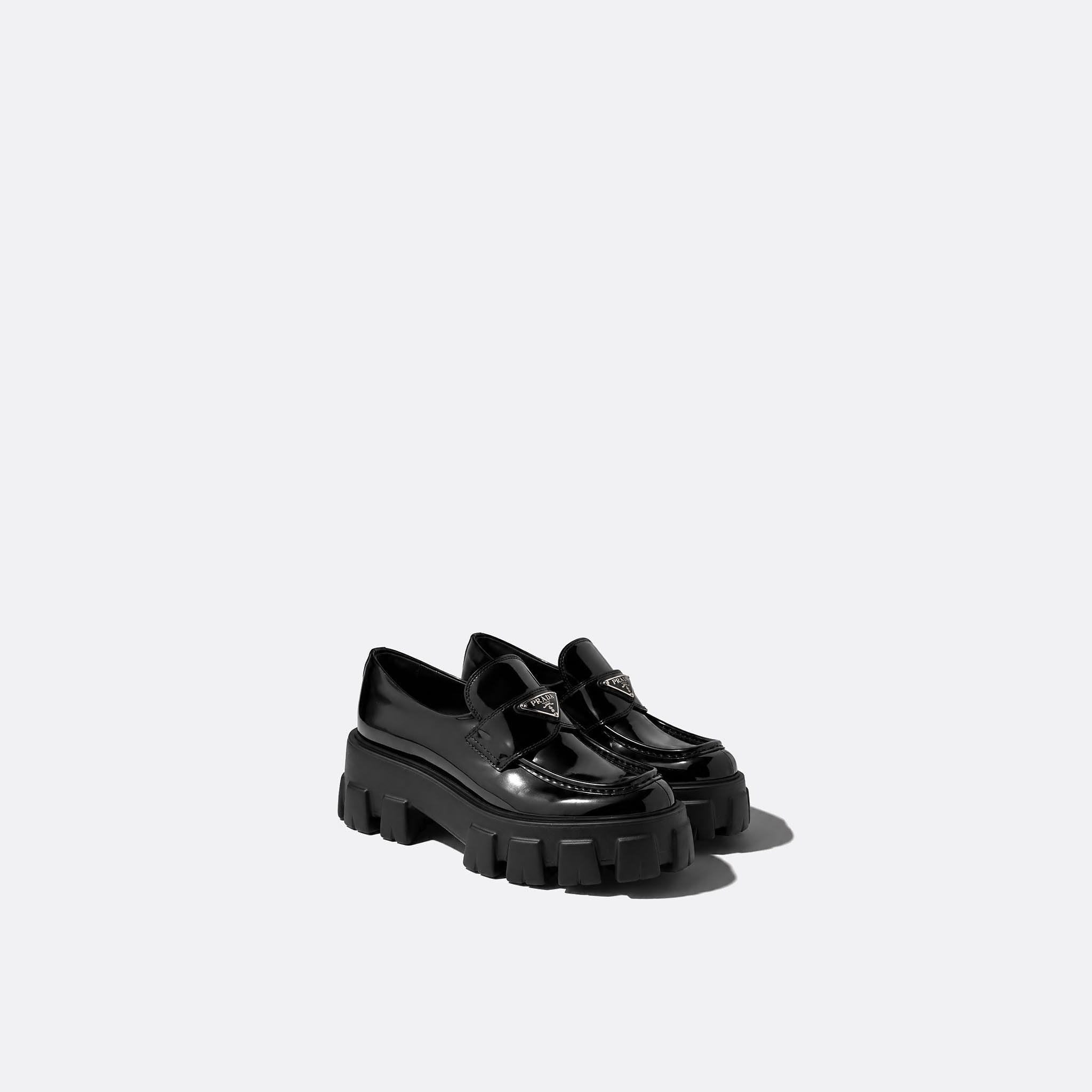Monolith Patent Leather Loafers from Prada